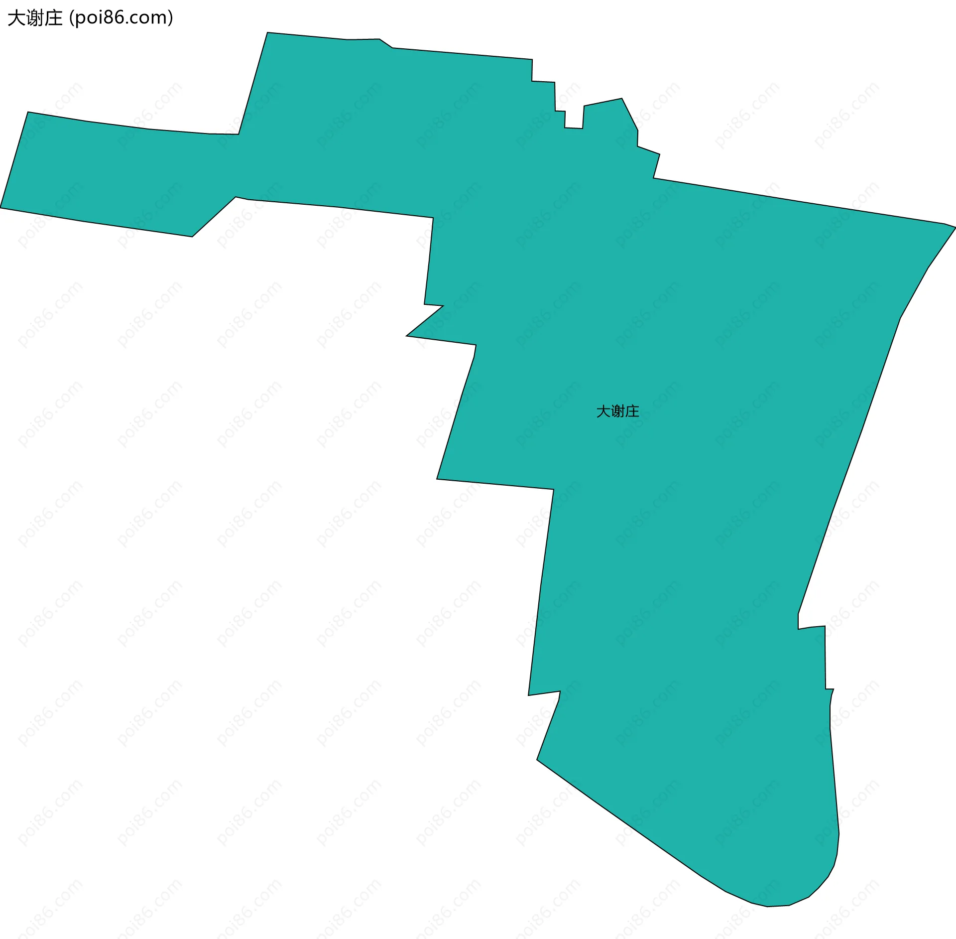 大谢庄边界地图