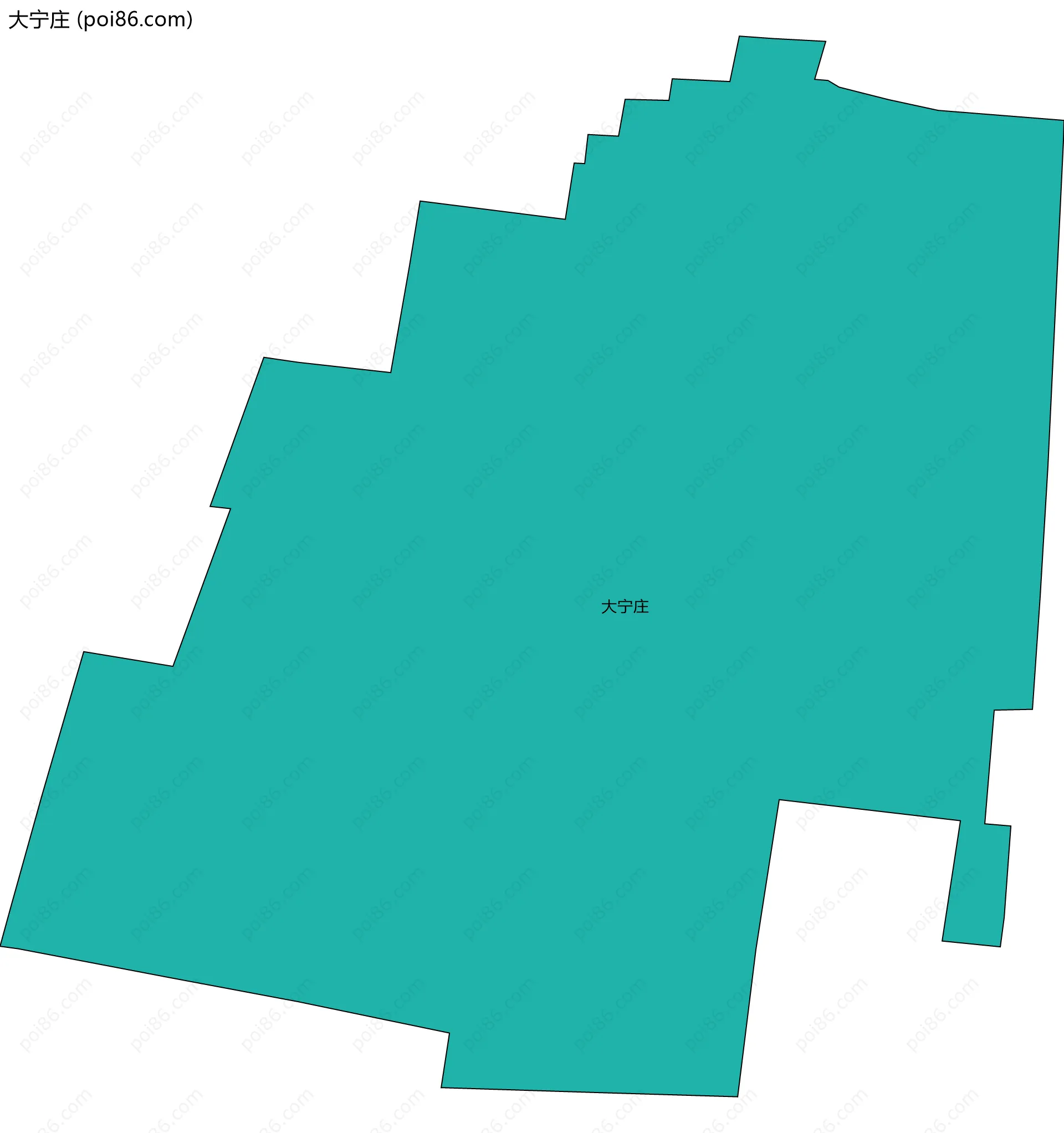 大宁庄边界地图