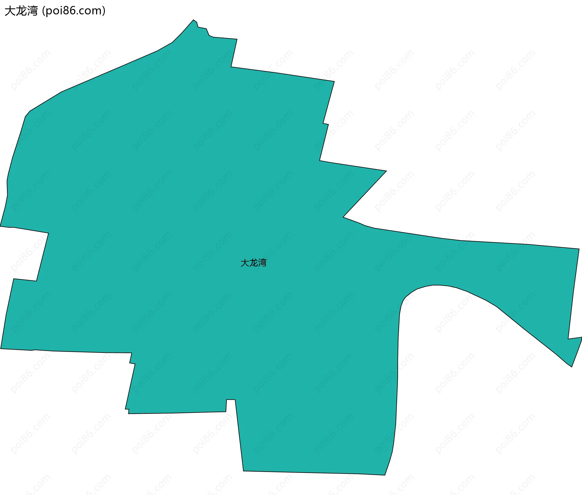 大龙湾边界地图