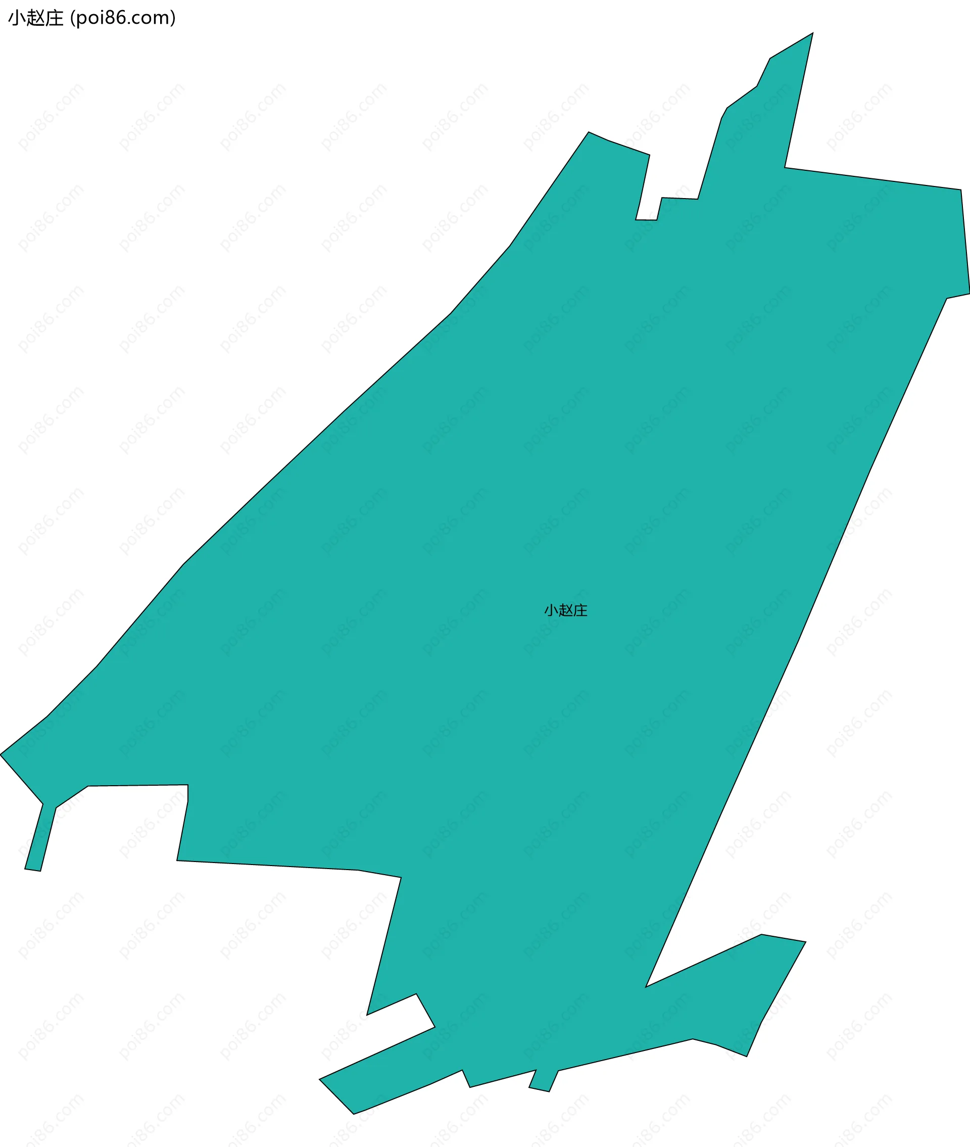 小赵庄边界地图