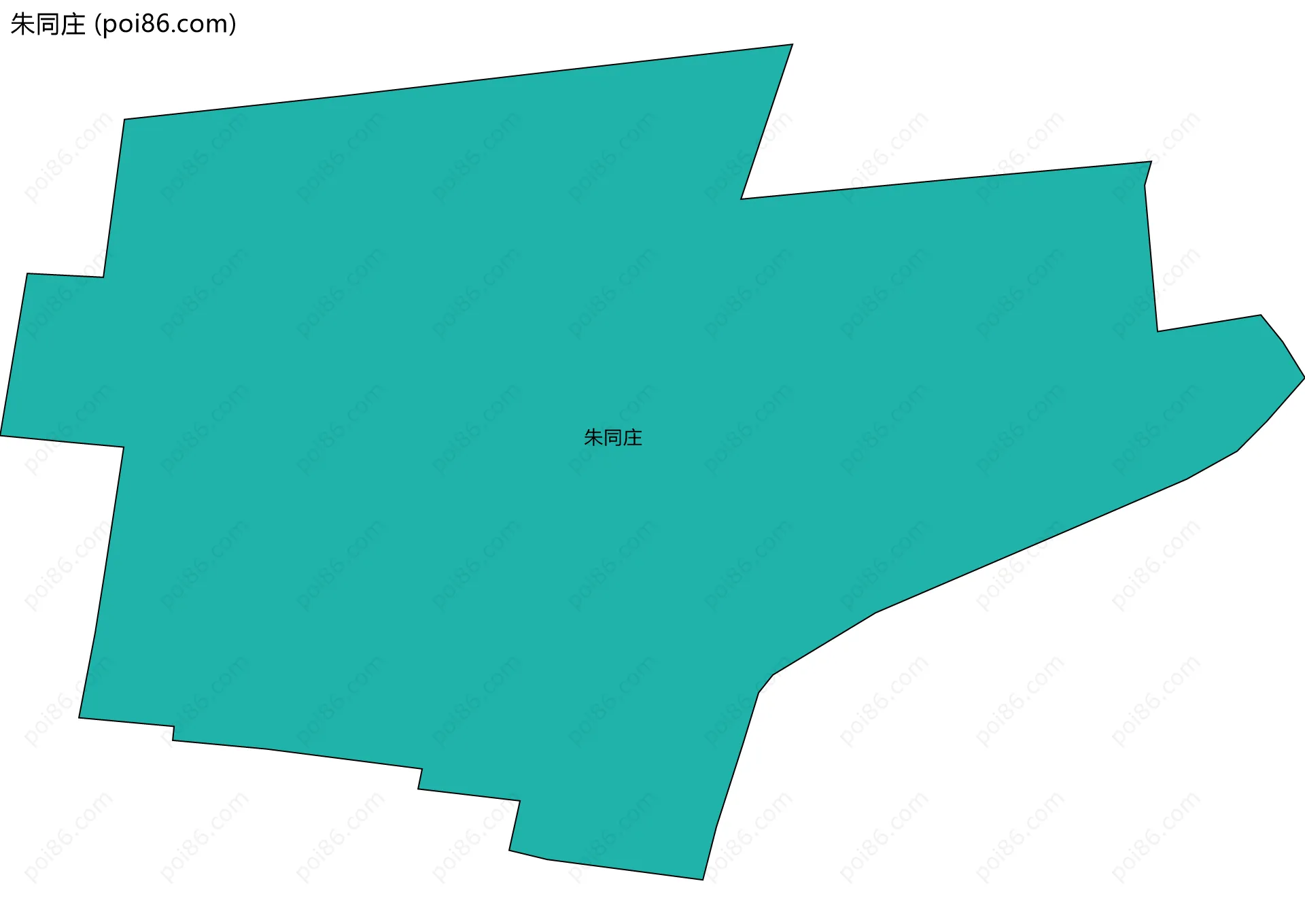 朱同庄边界地图