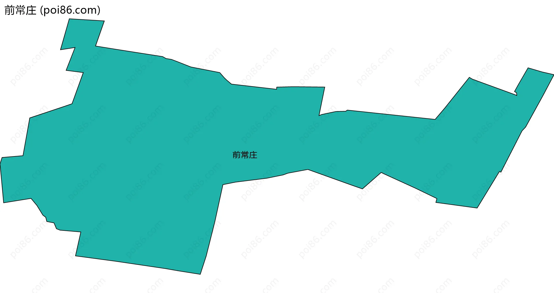 前常庄边界地图