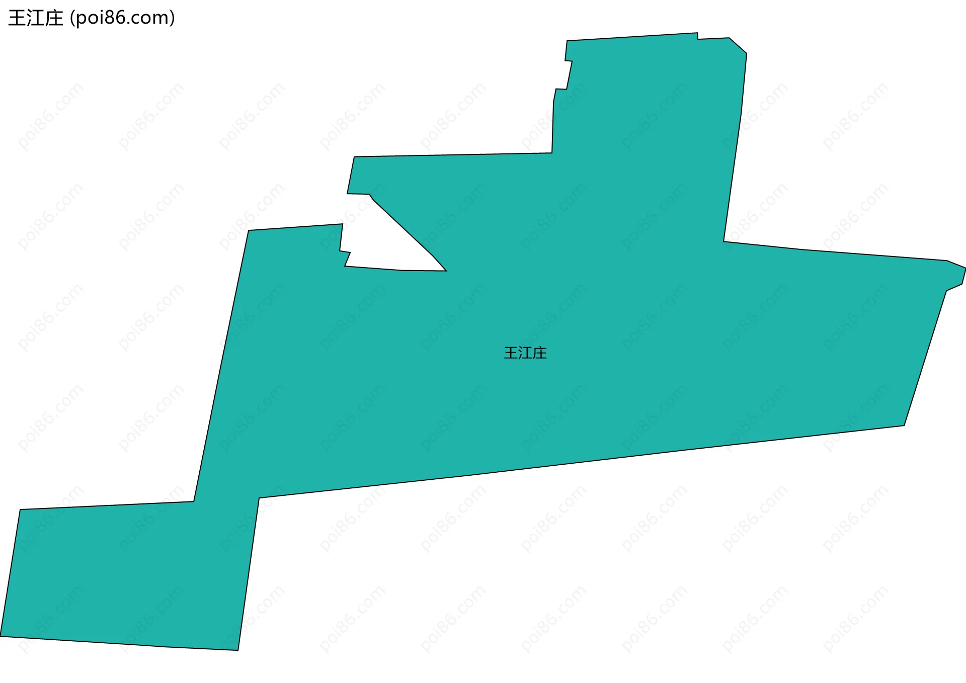 王江庄边界地图