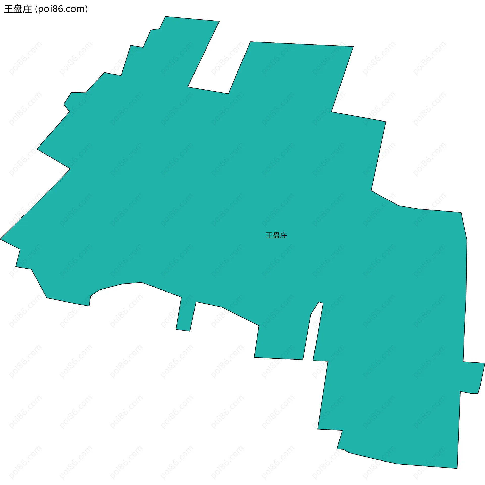 王盘庄边界地图