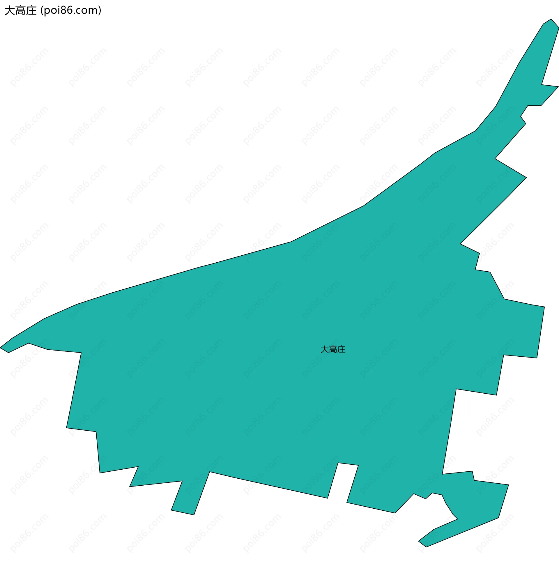 大高庄边界地图