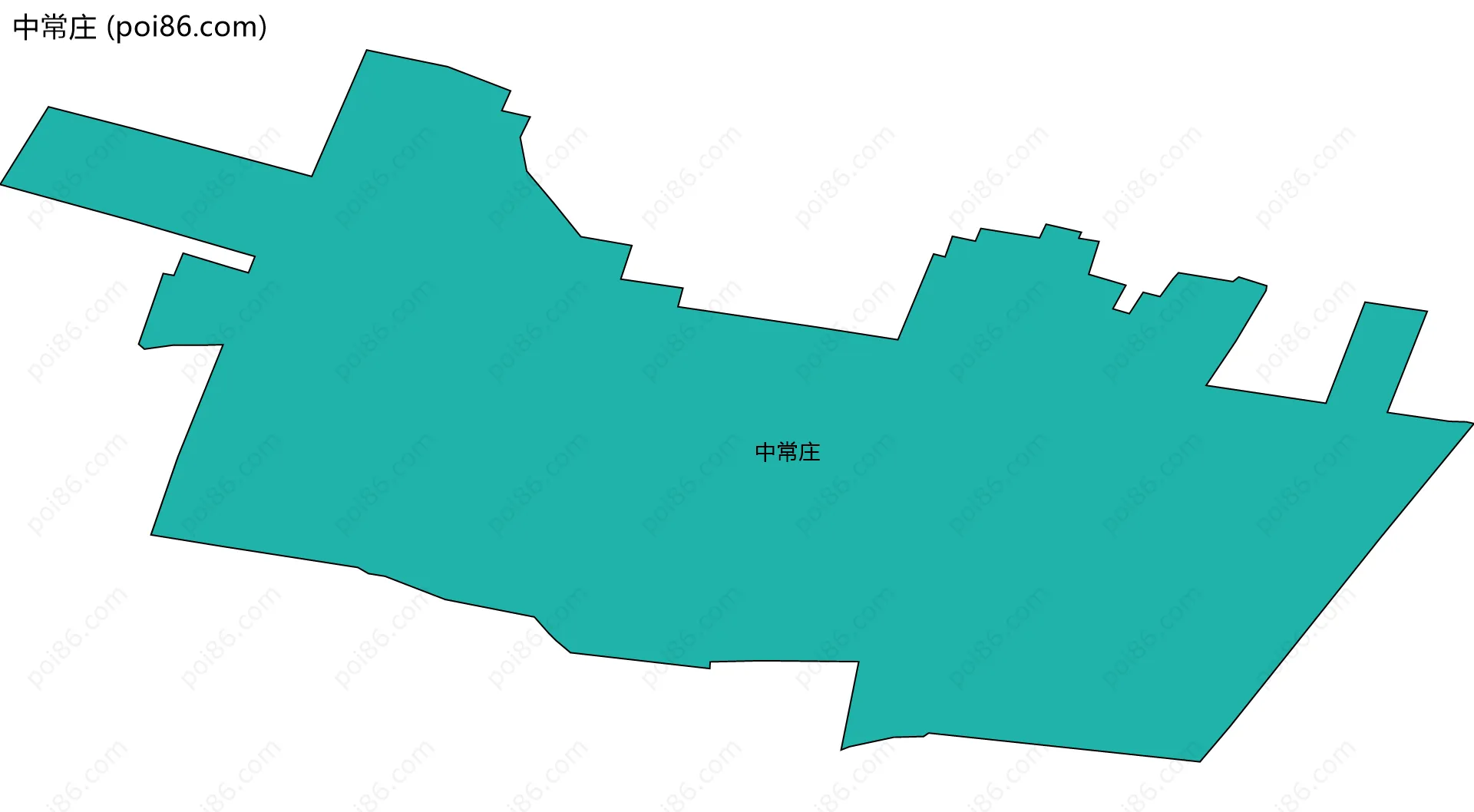 中常庄边界地图