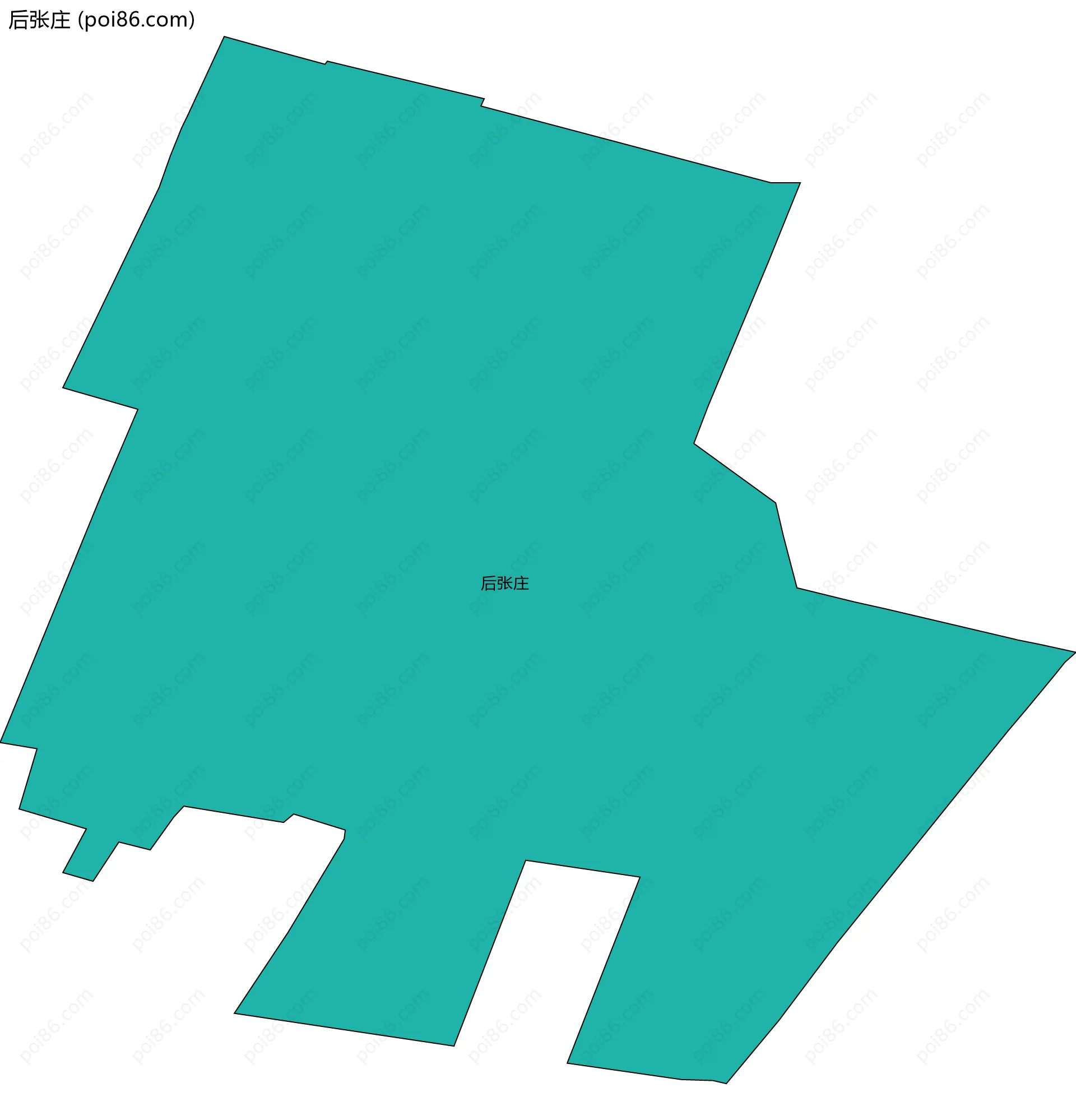 后张庄边界地图