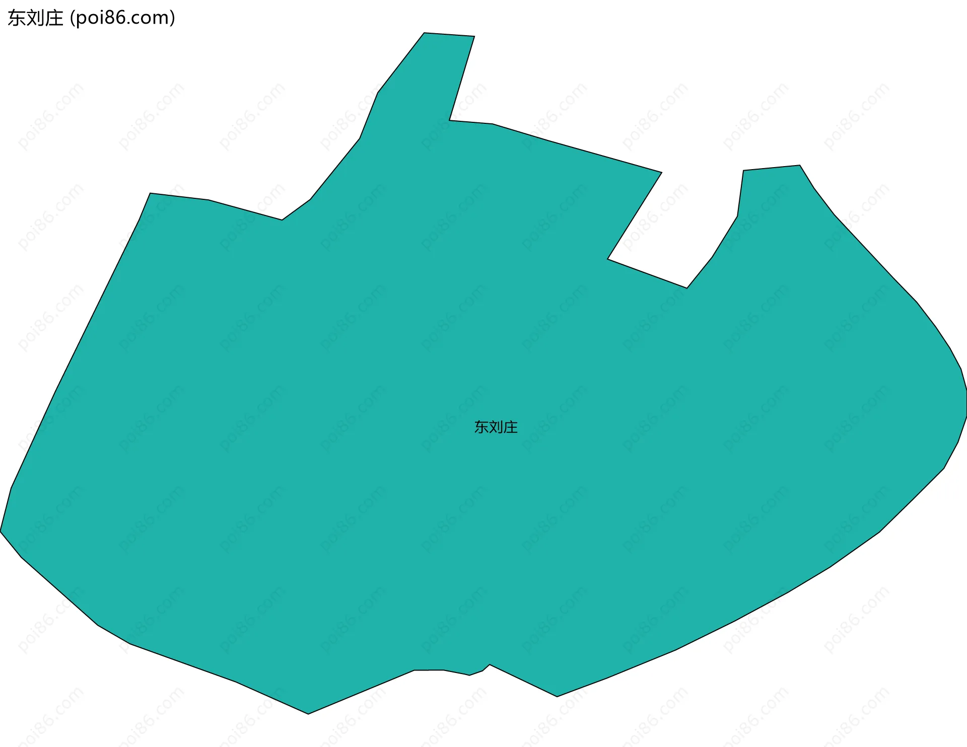 东刘庄边界地图