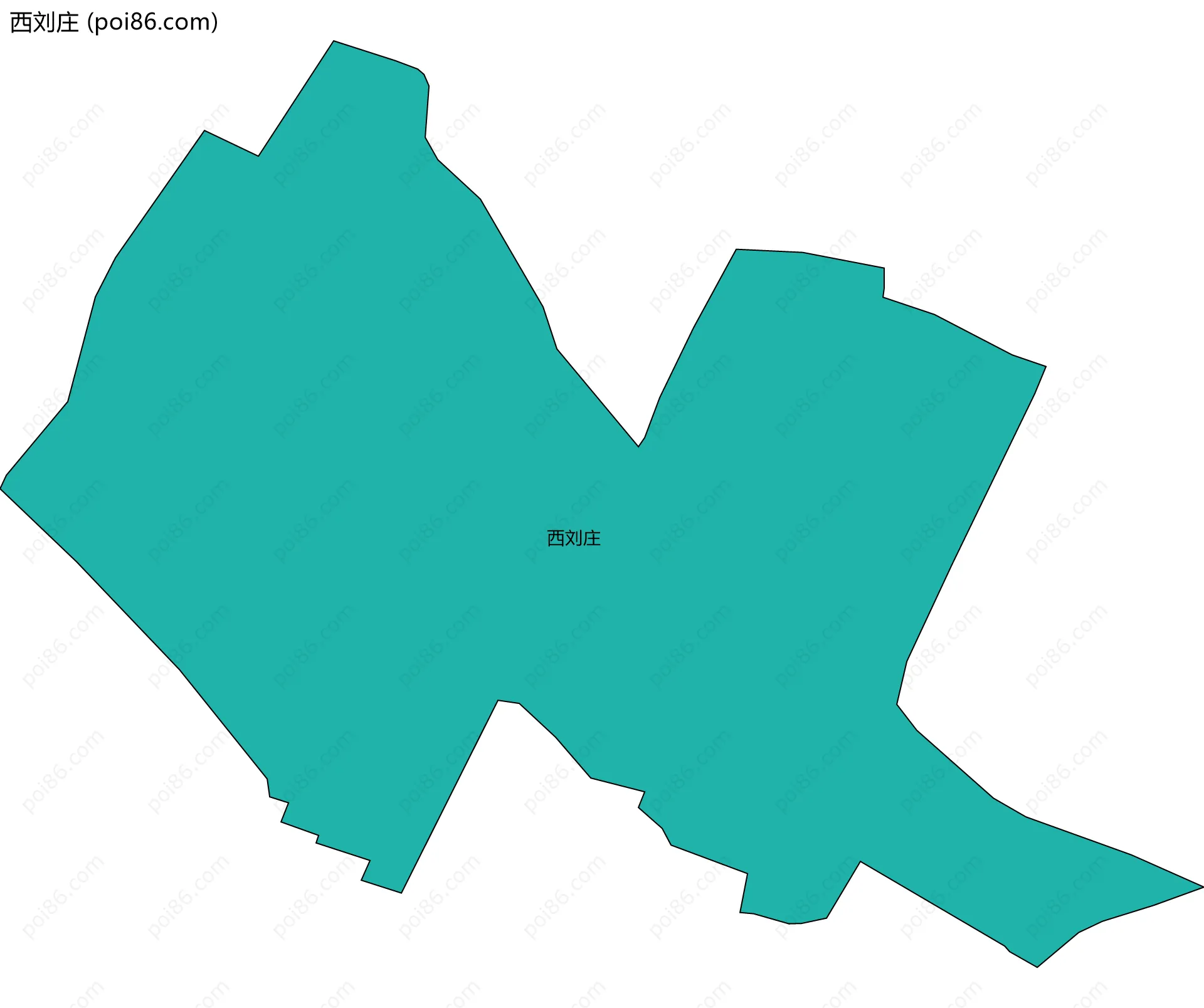 西刘庄边界地图