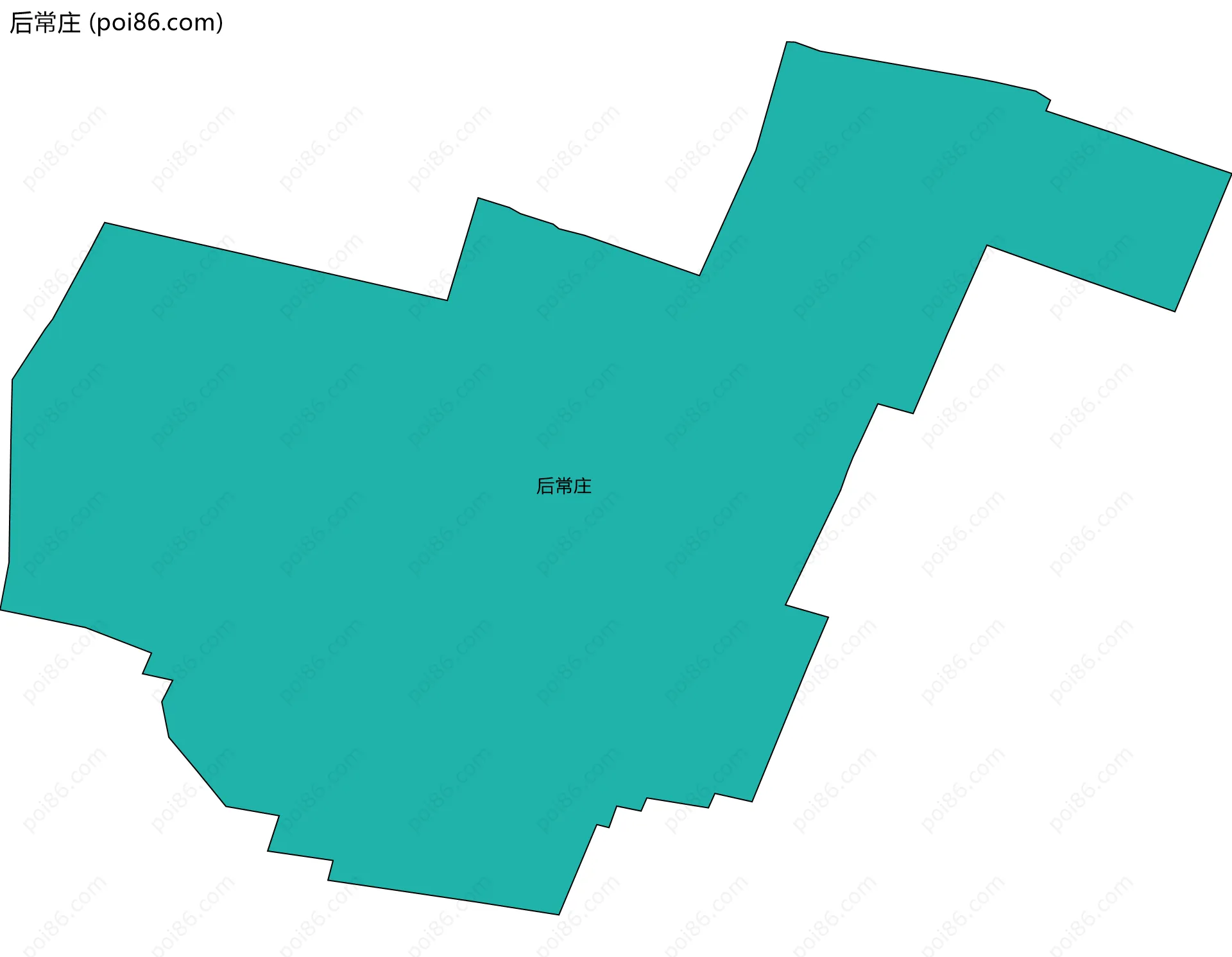 后常庄边界地图