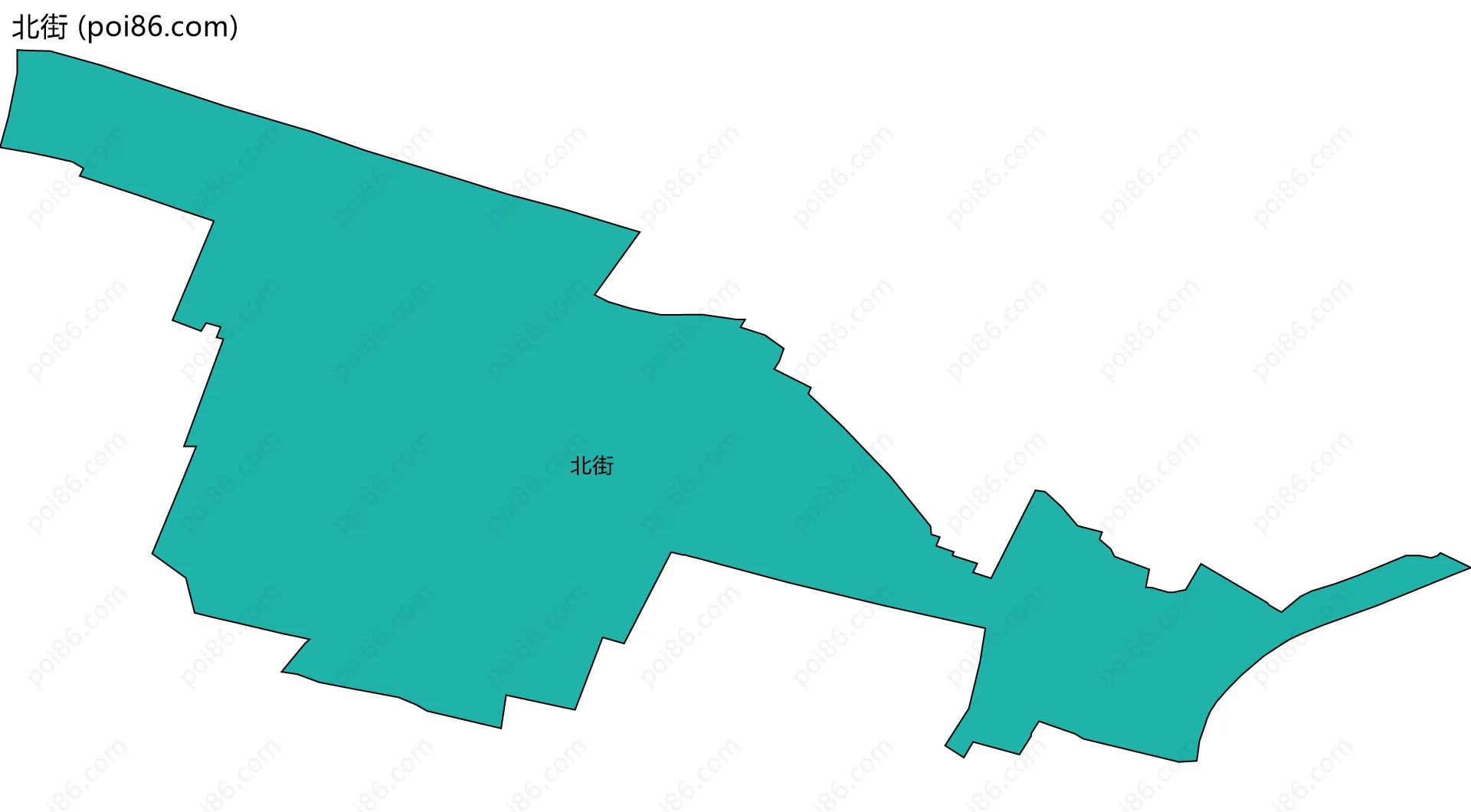 北街边界地图