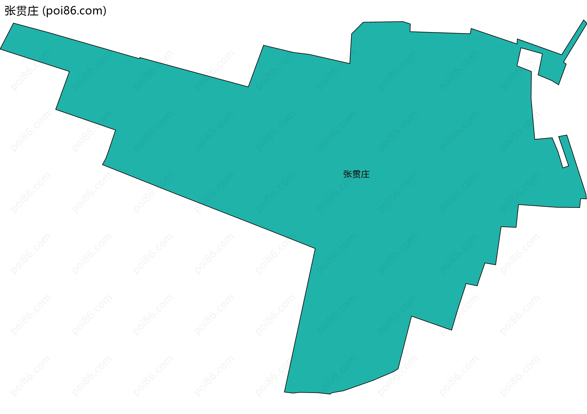 张贯庄边界地图