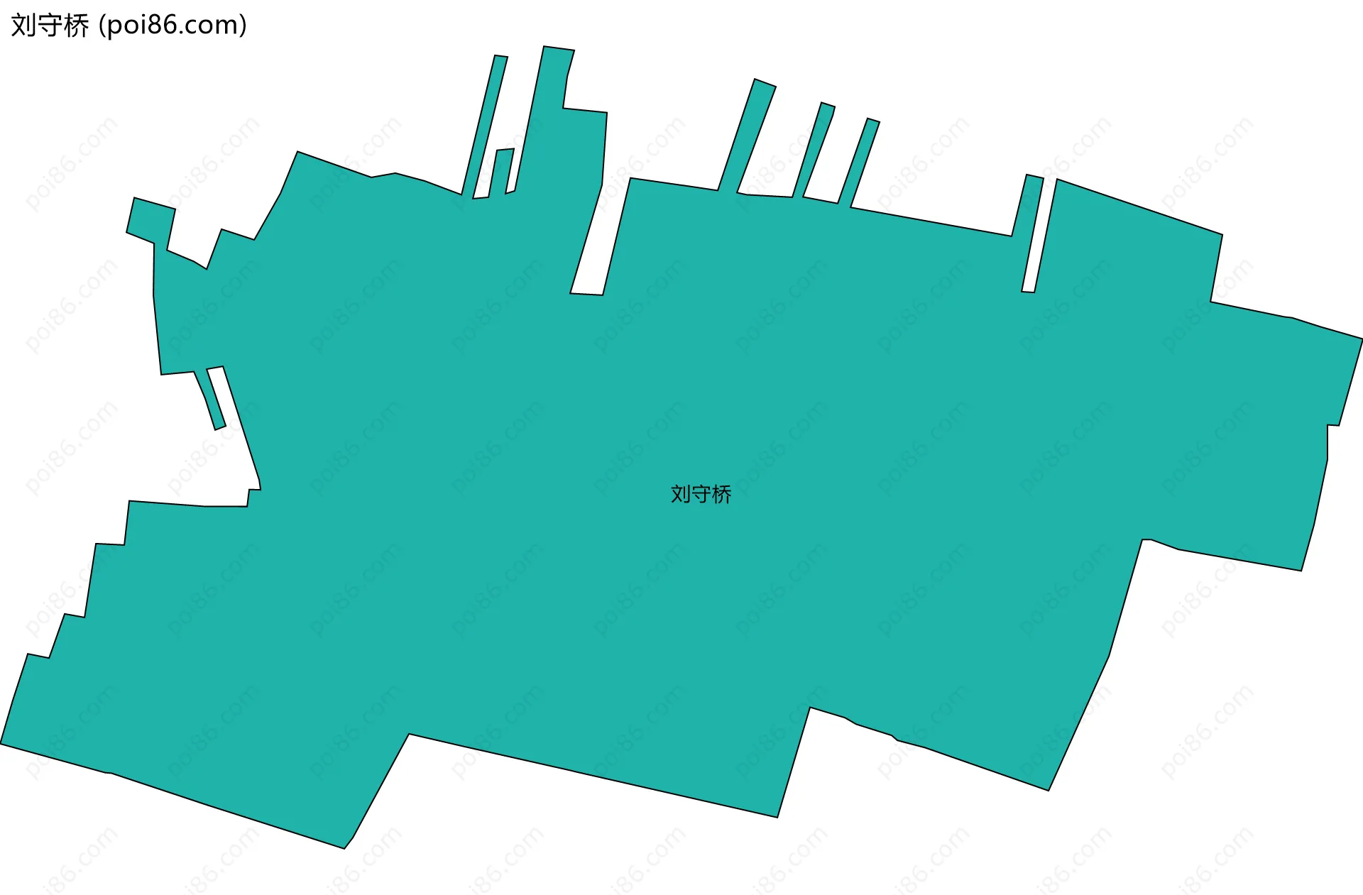 刘守桥边界地图