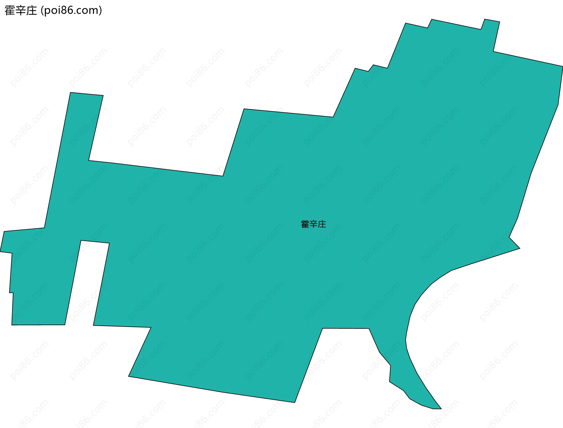 霍辛庄边界地图