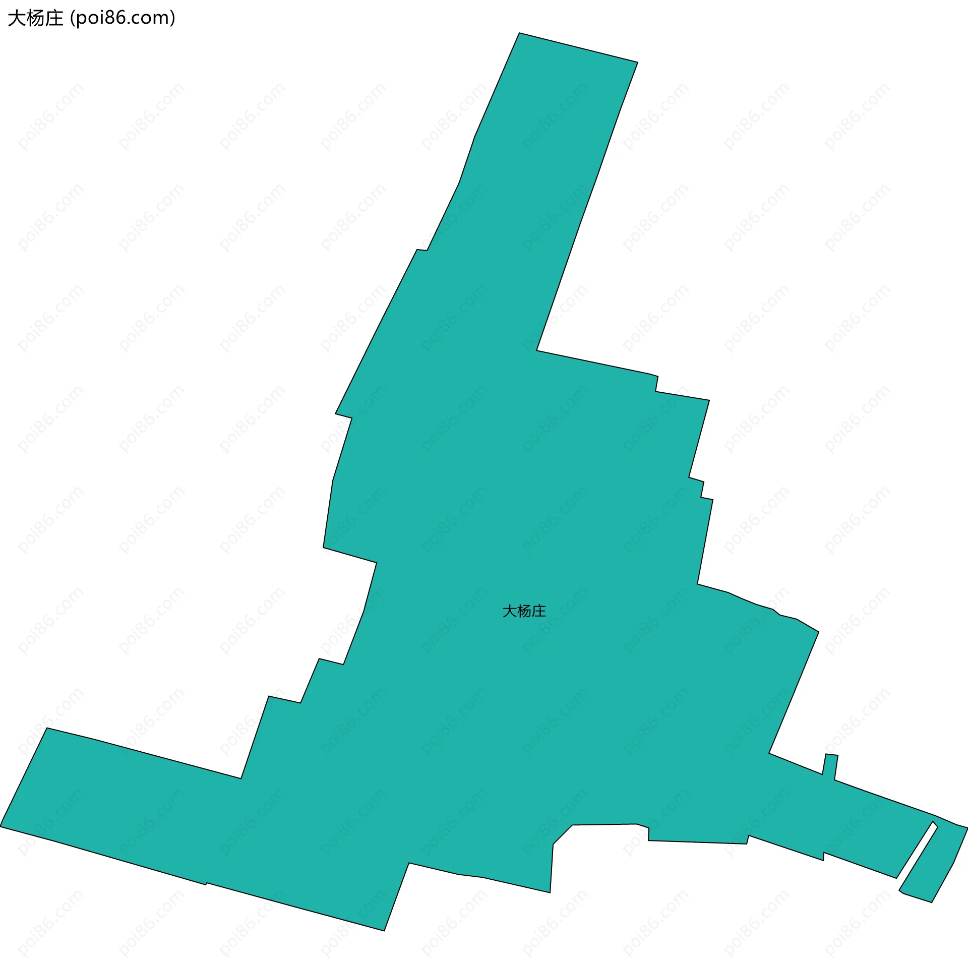 大杨庄边界地图