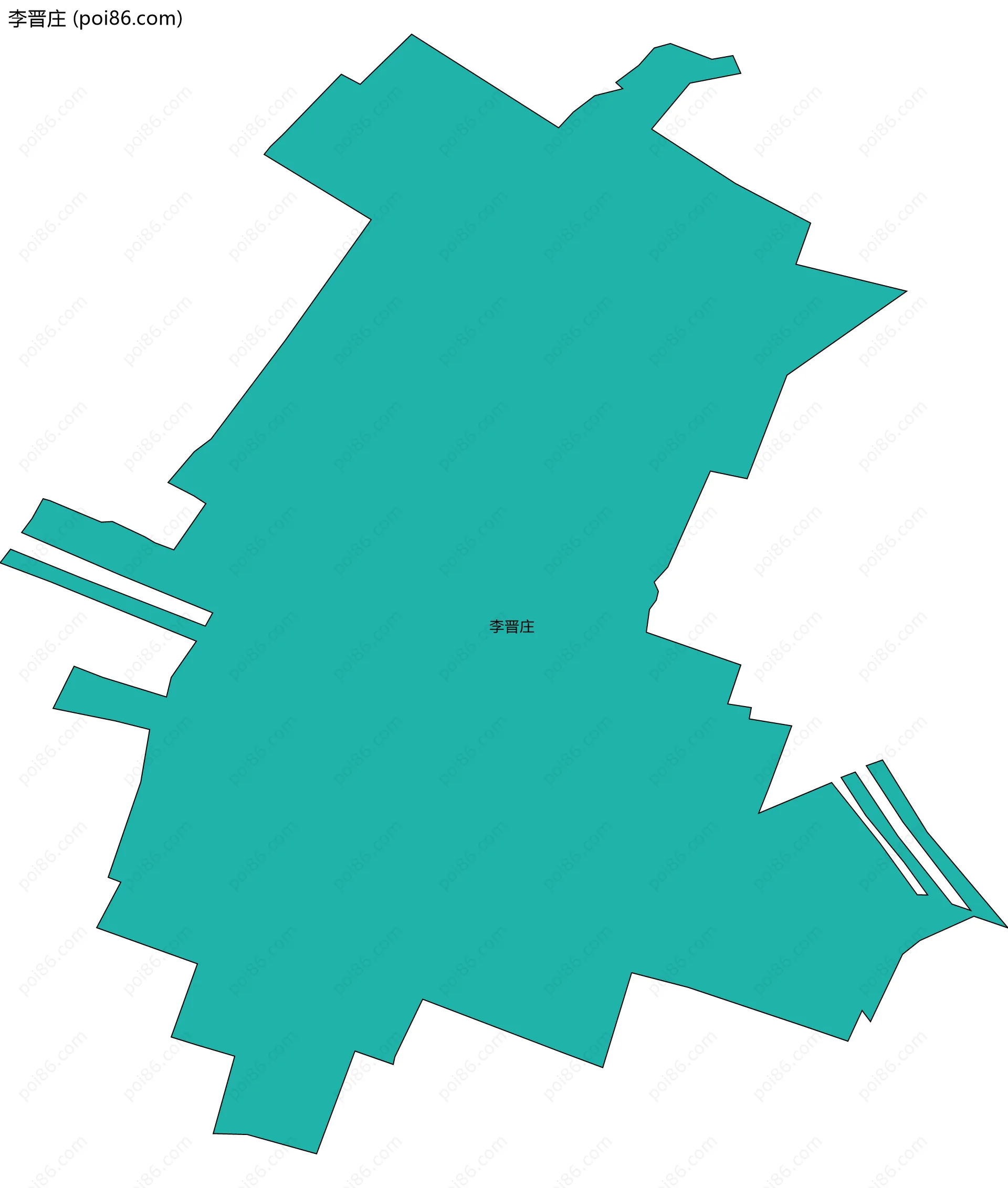 李晋庄边界地图