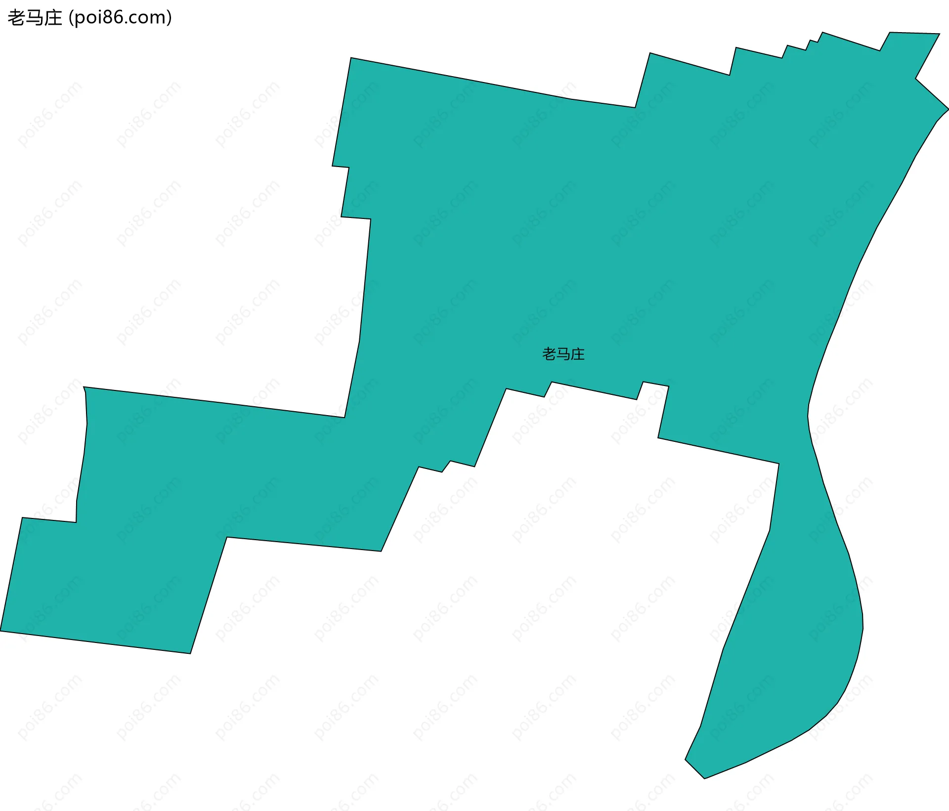 老马庄边界地图