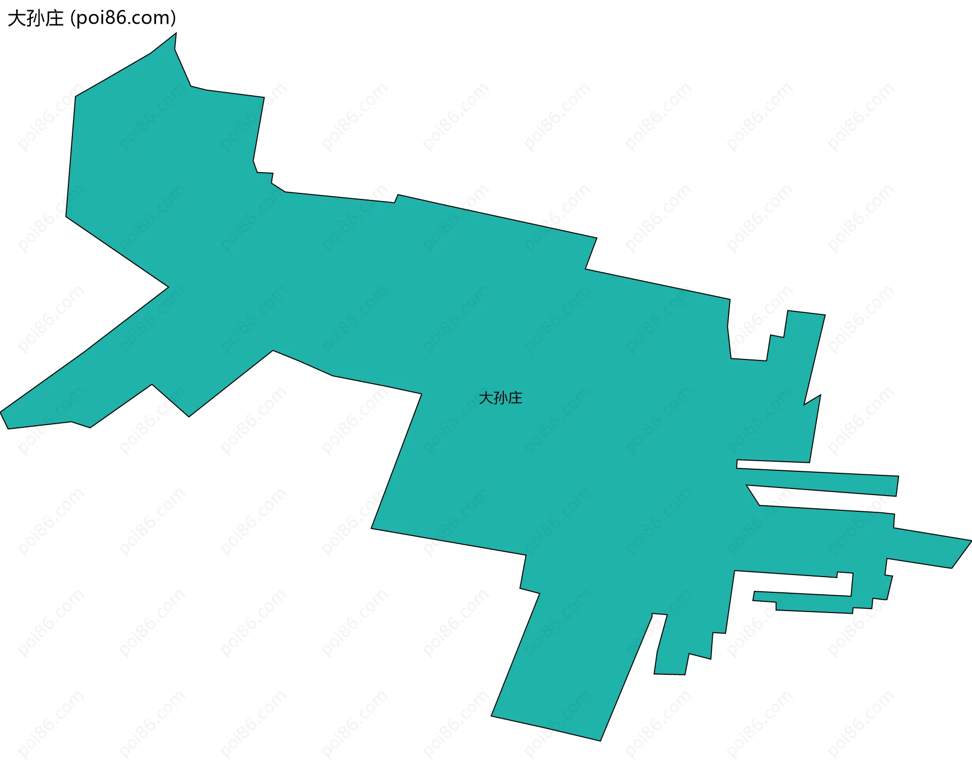 大孙庄边界地图