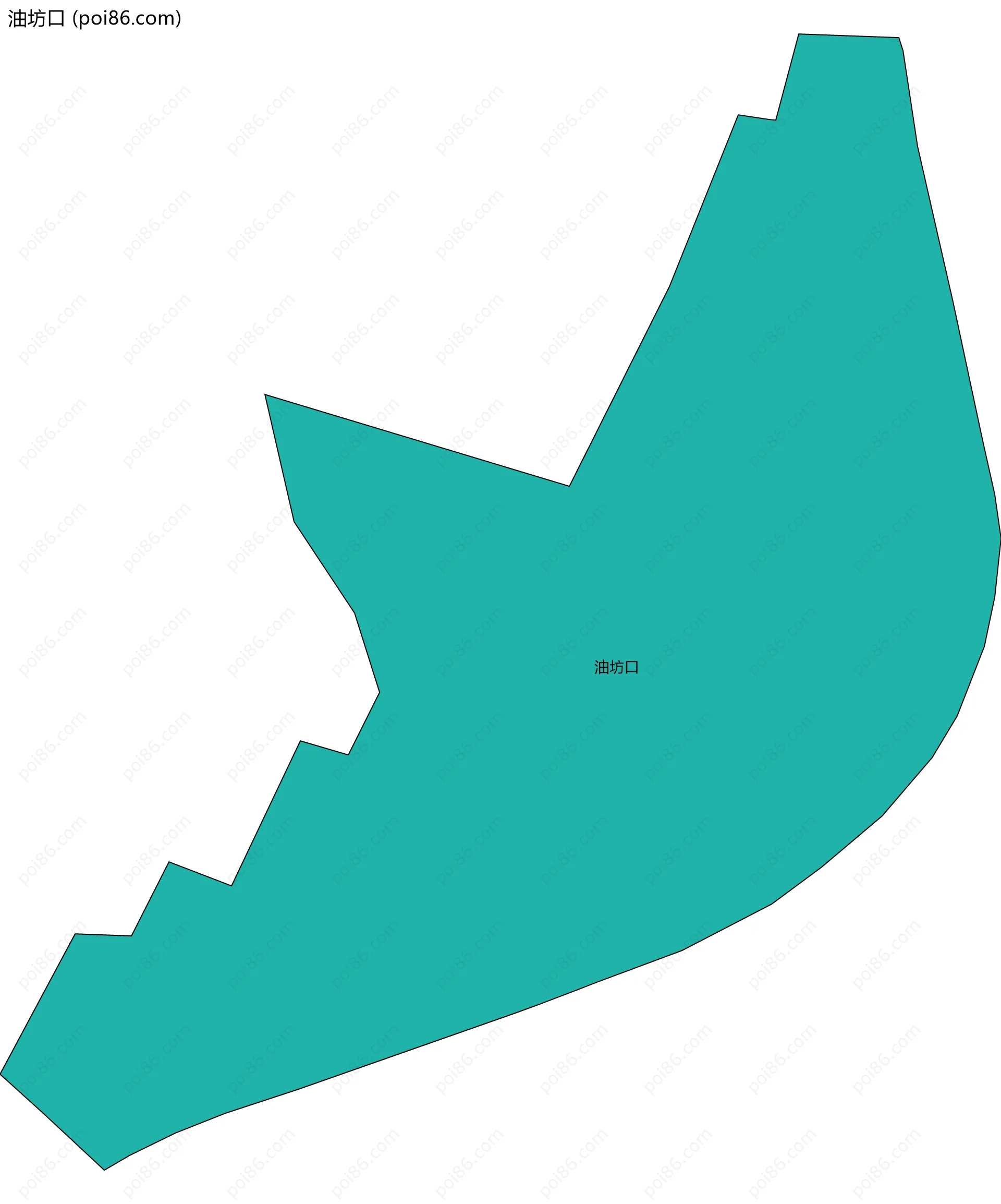 油坊口边界地图