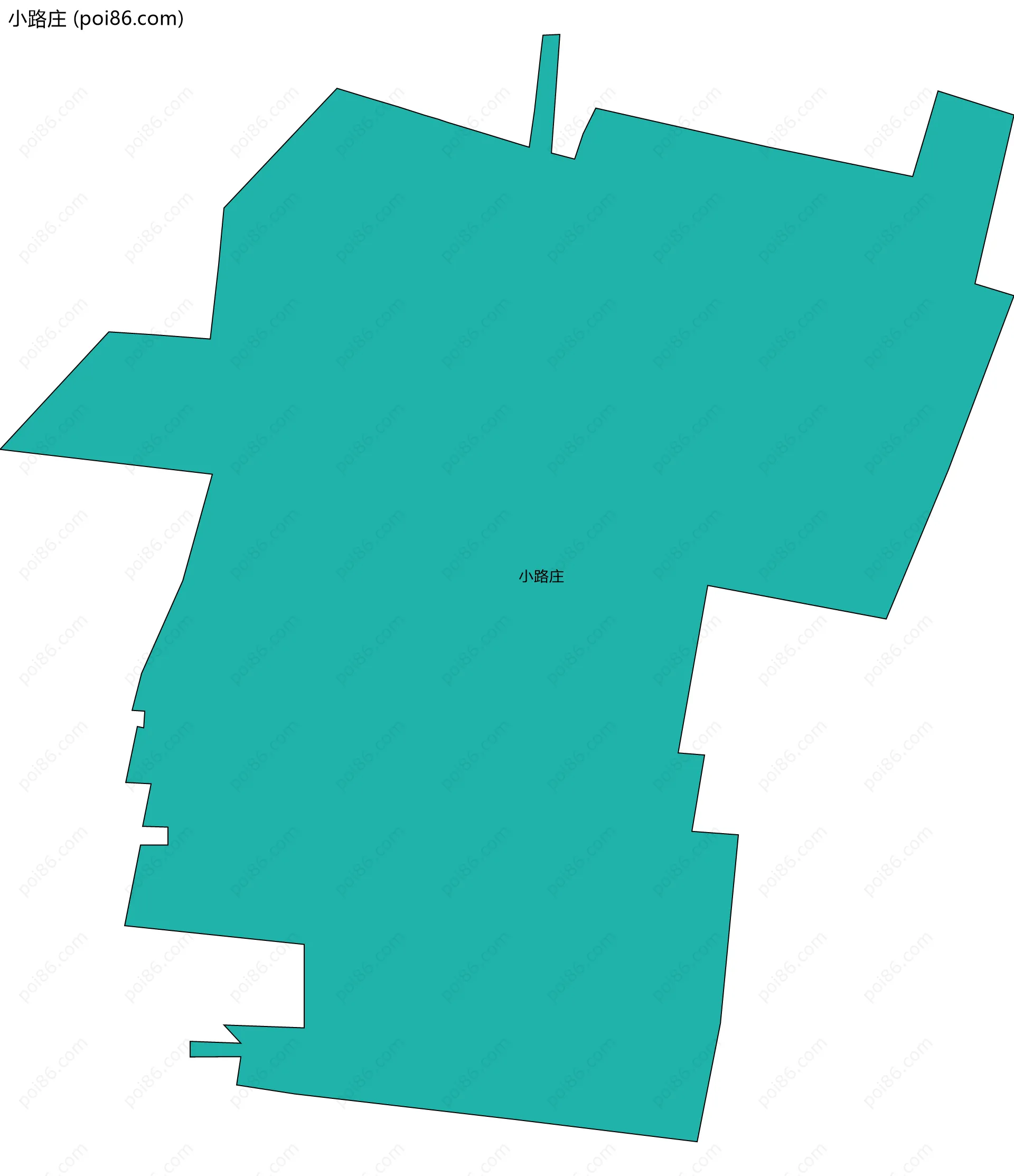 小路庄边界地图