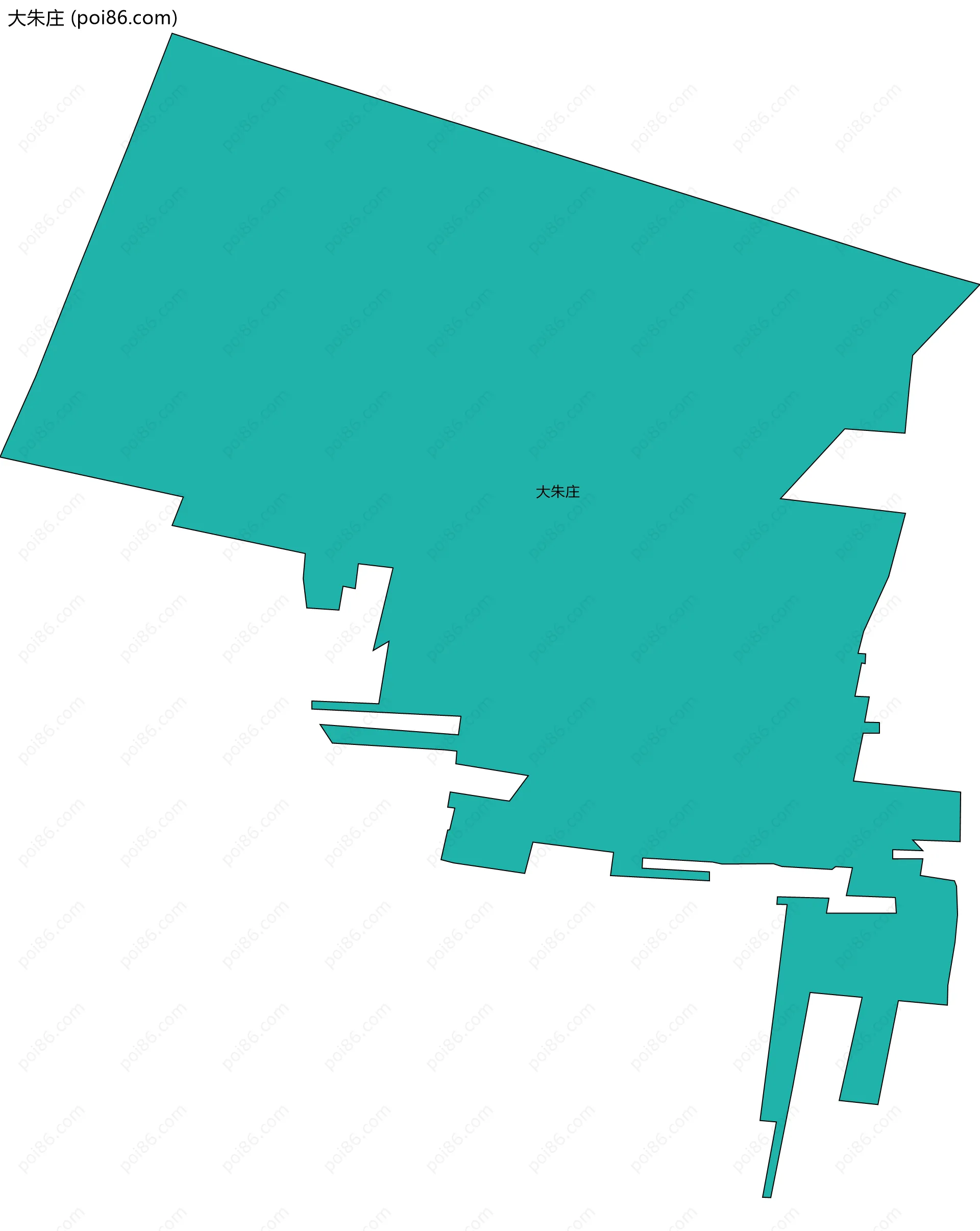 大朱庄边界地图