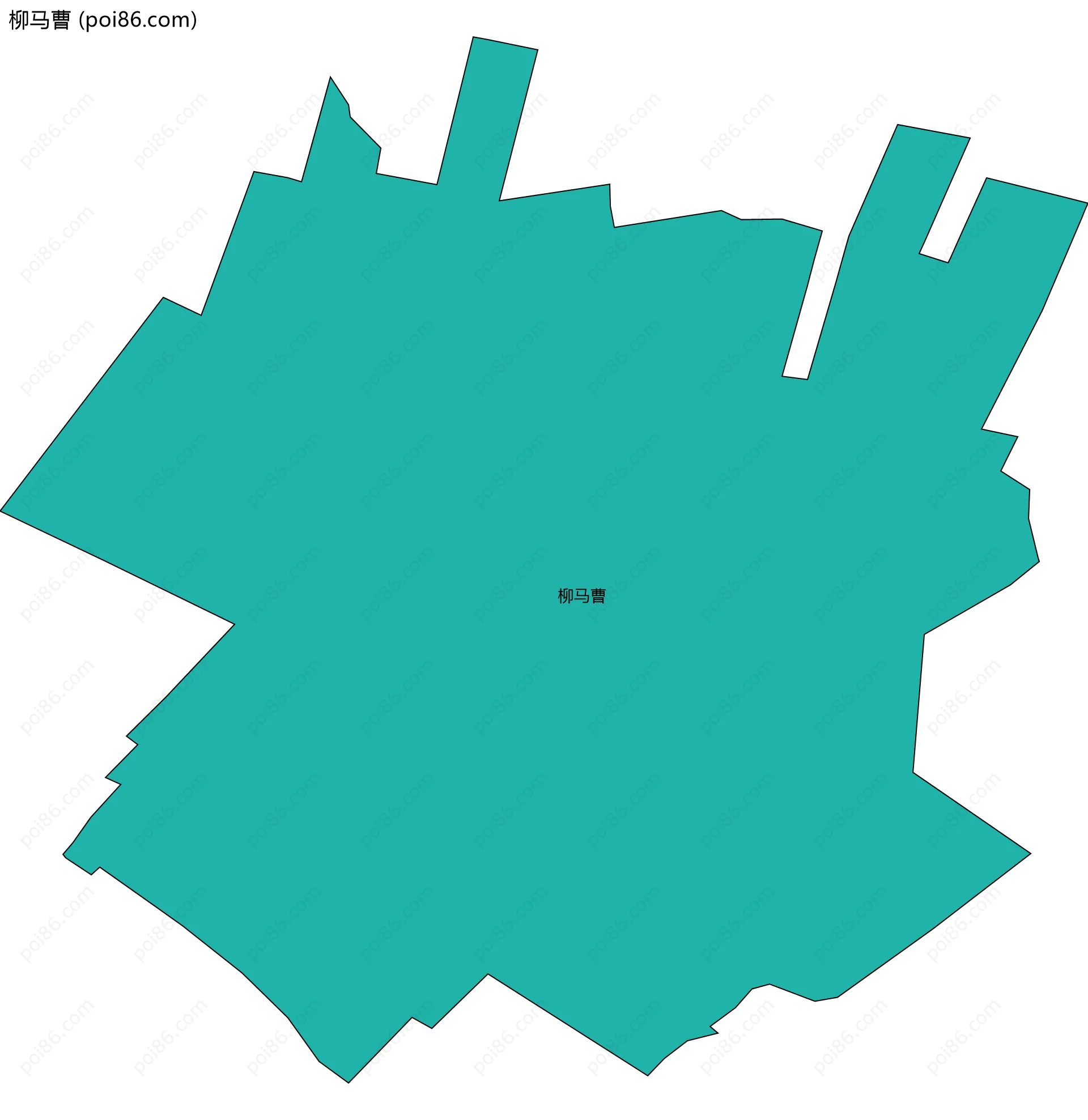 柳马曹边界地图