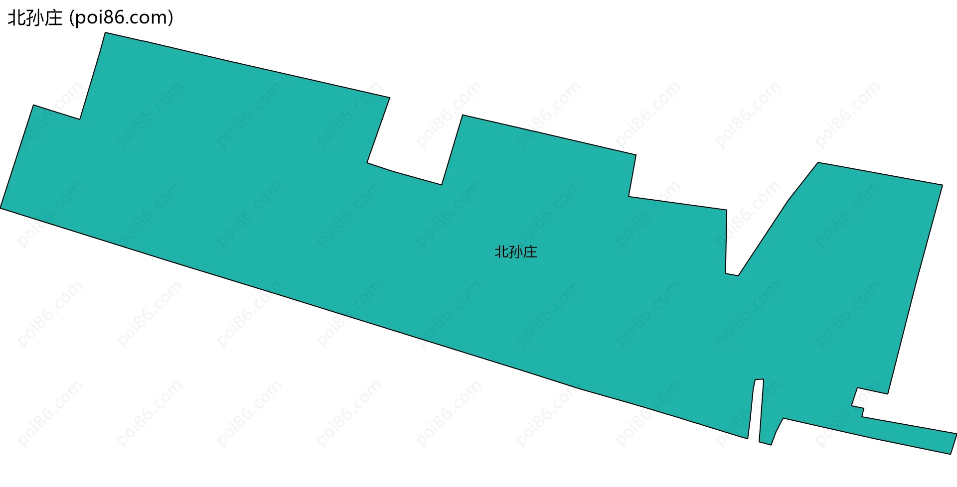 北孙庄边界地图