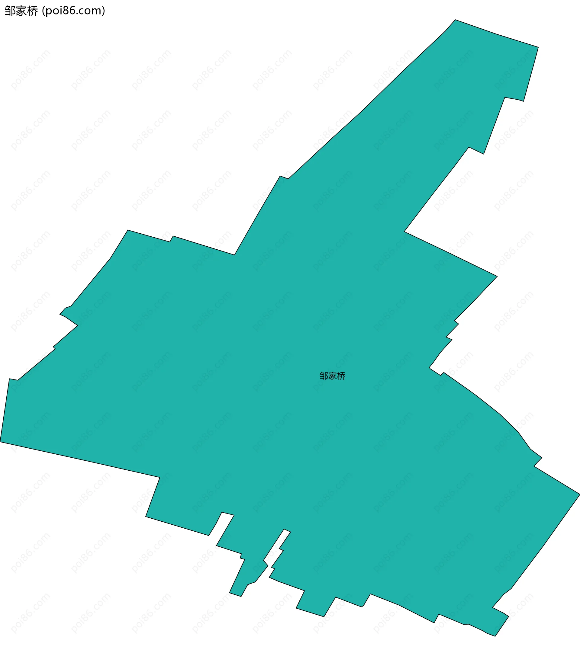 邹家桥边界地图