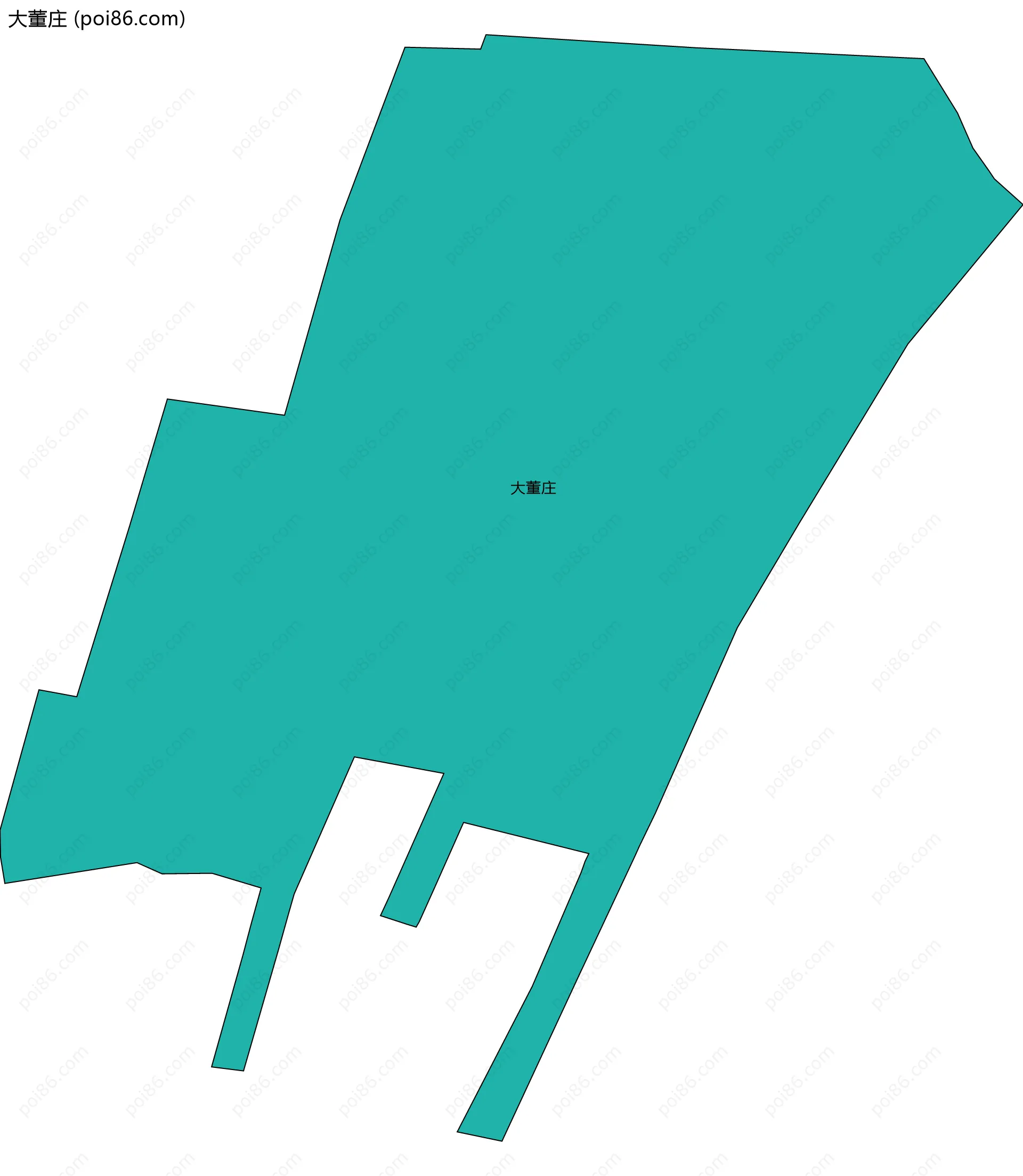 大董庄边界地图