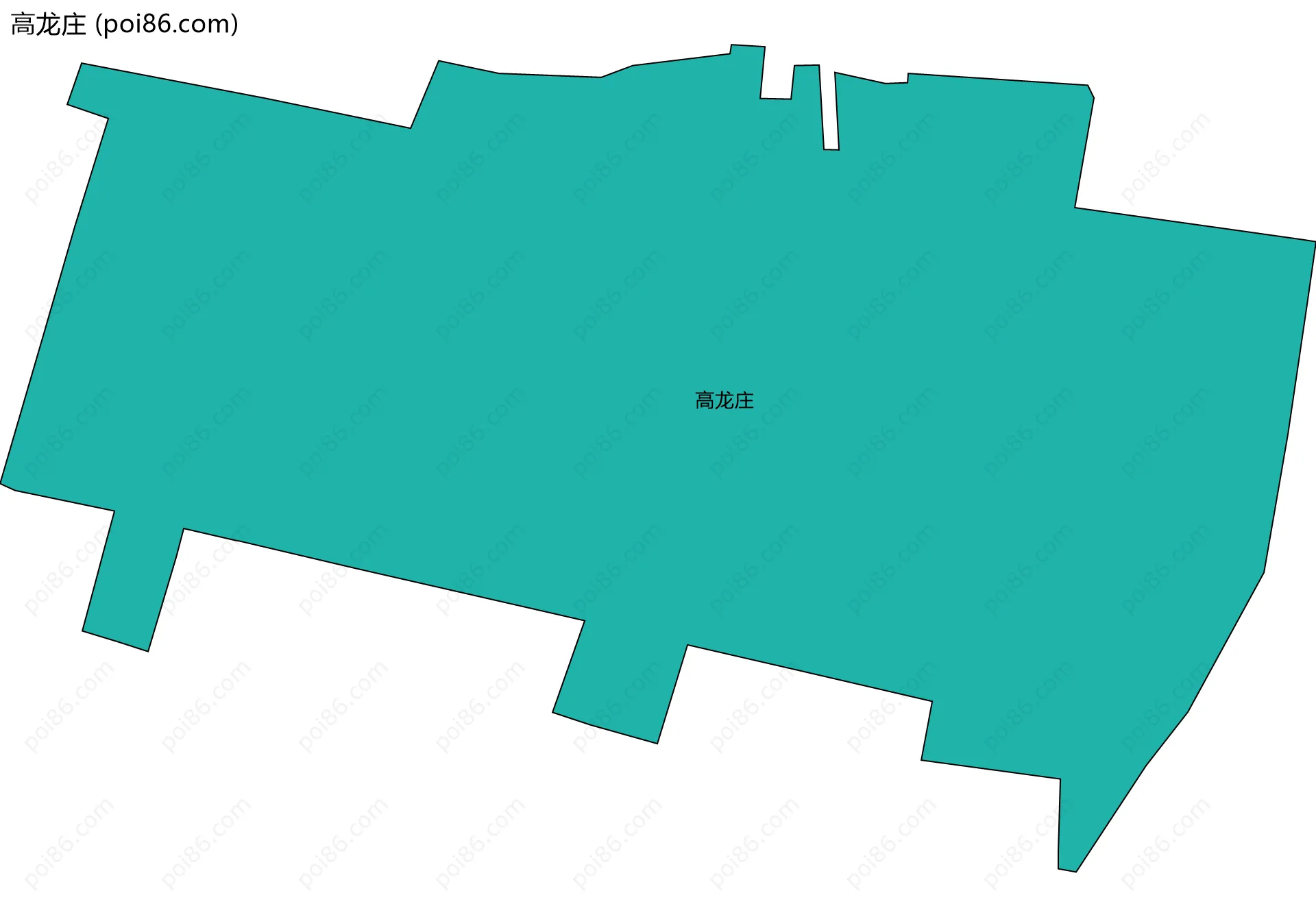 高龙庄边界地图