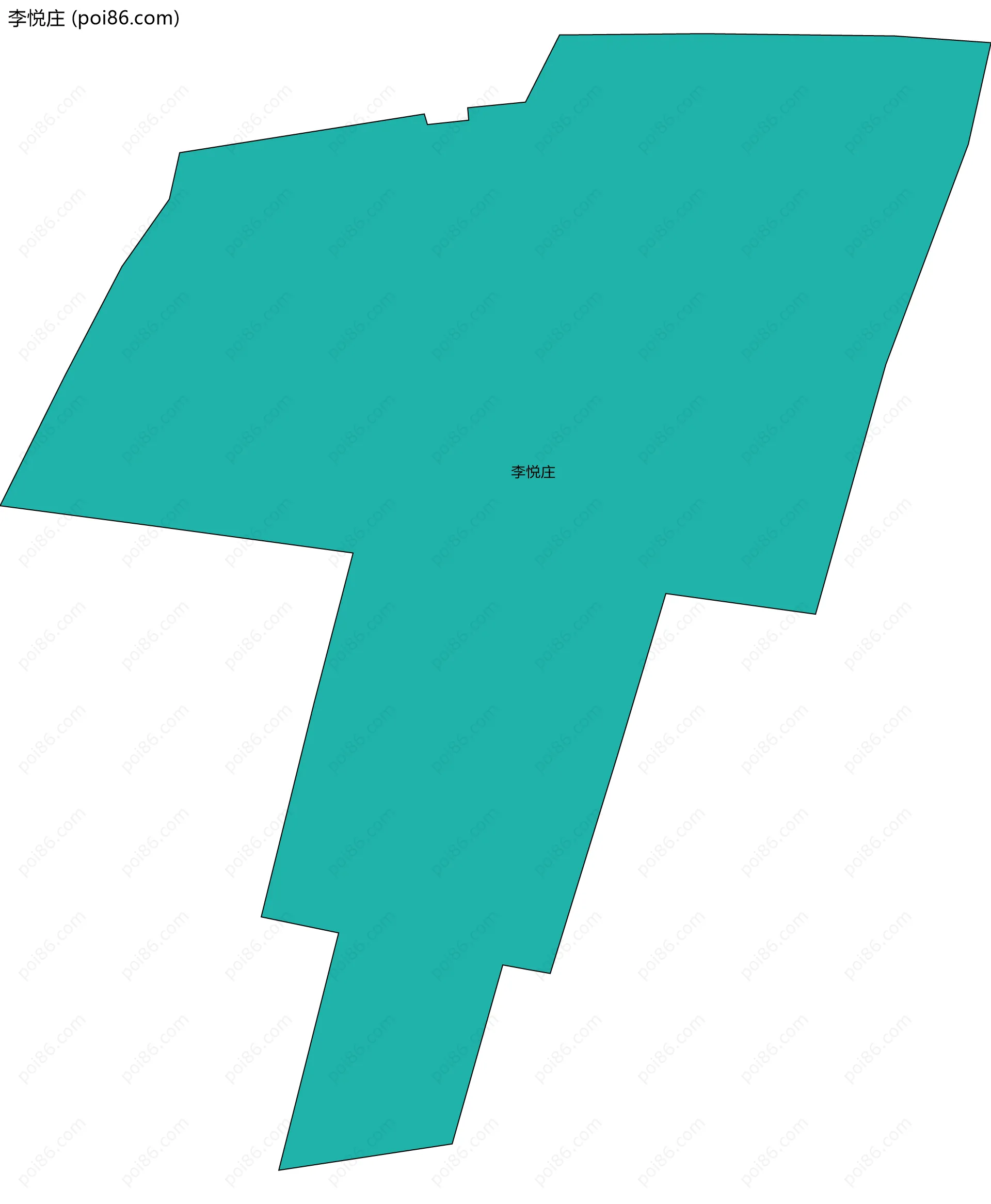 李悦庄边界地图