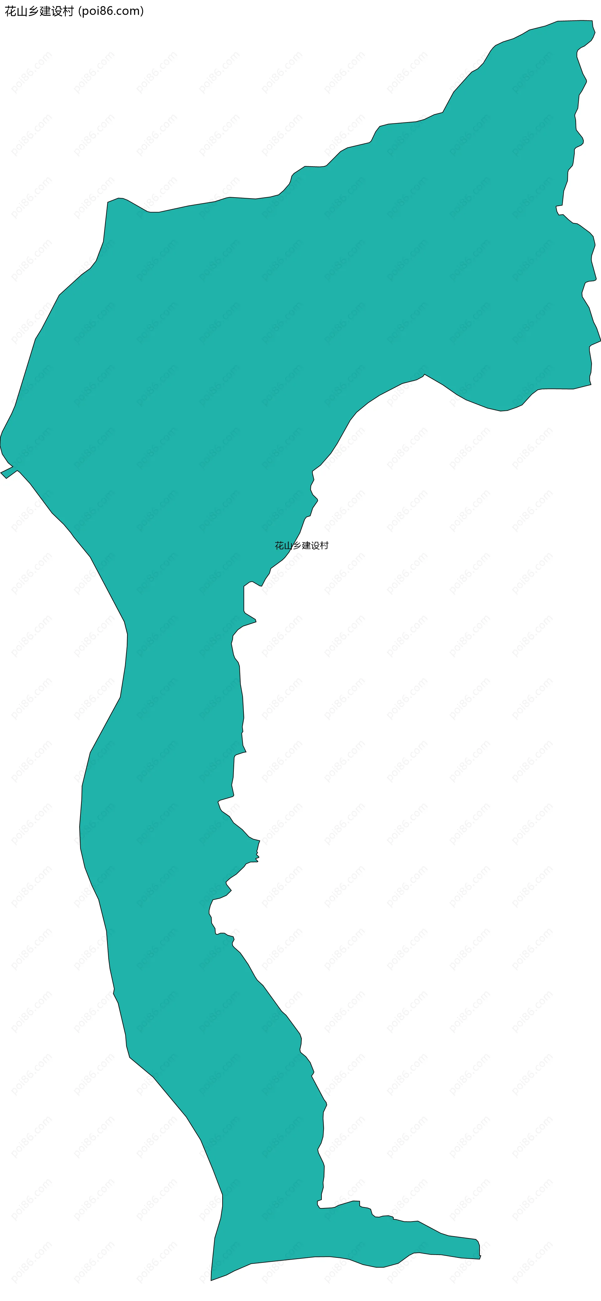 花山乡建设村边界地图