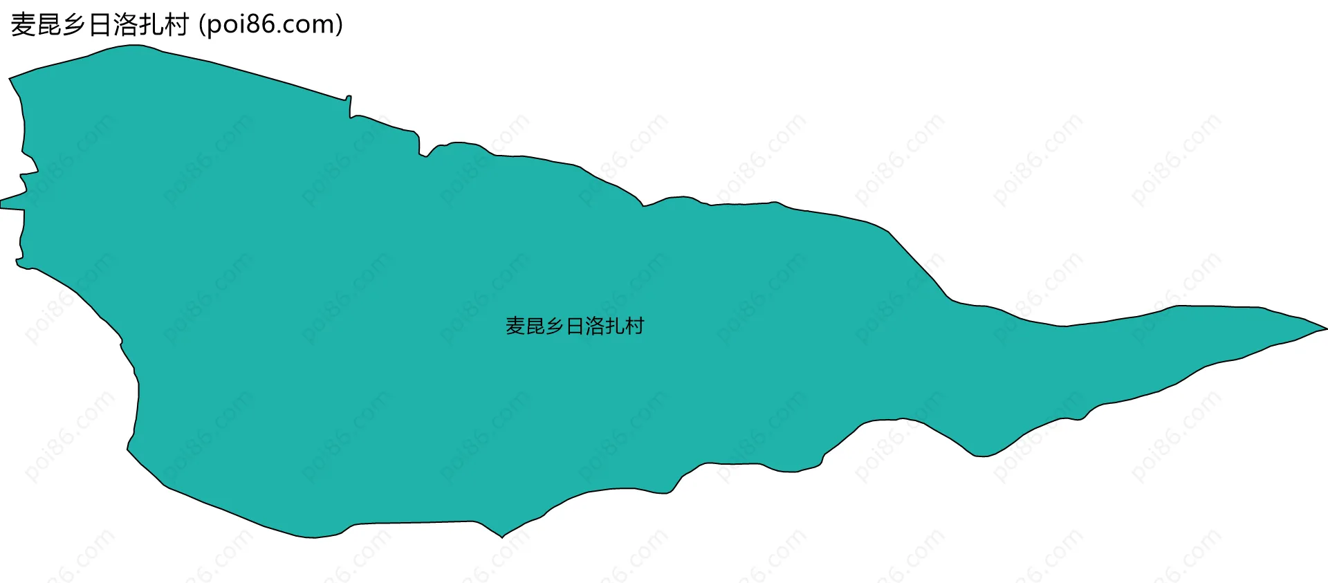 麦昆乡日洛扎村边界地图