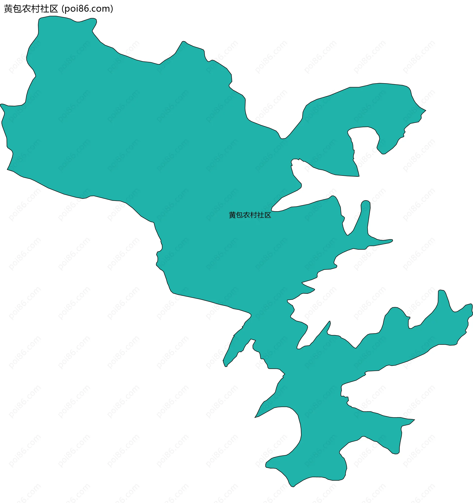 黄包农村社区边界地图