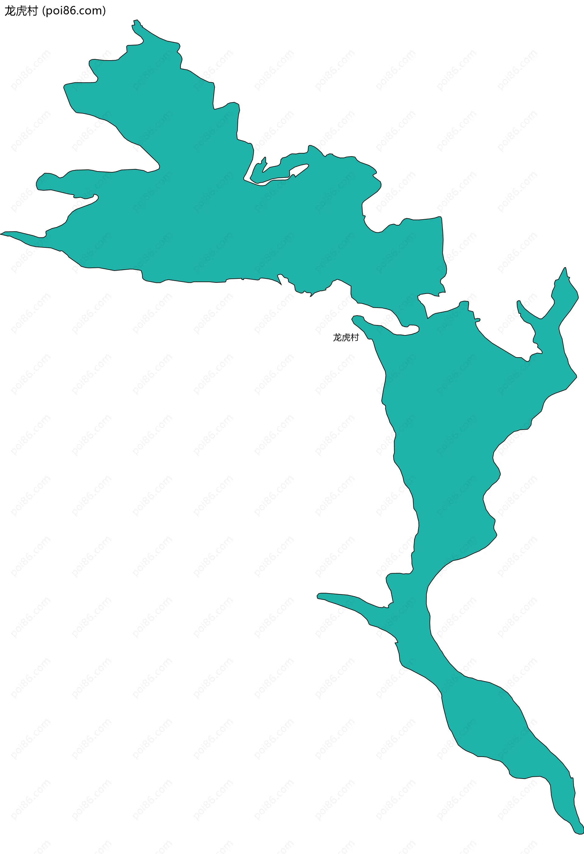 龙虎村边界地图