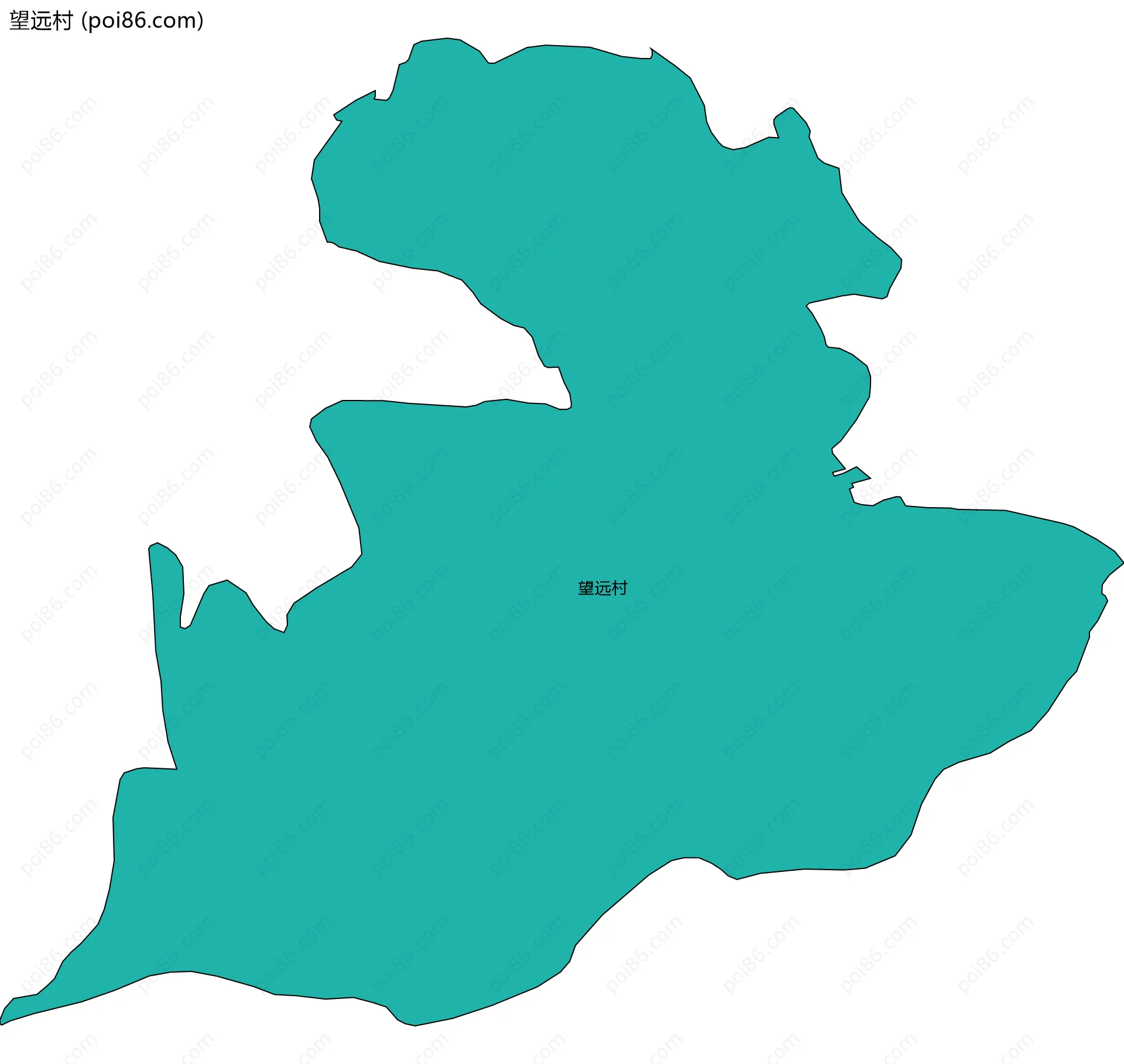 望远村边界地图