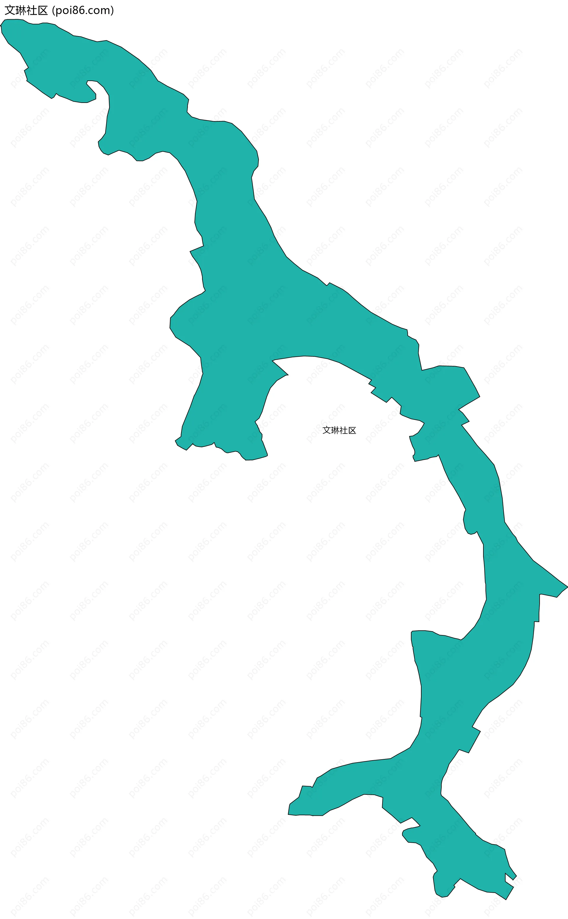 文琳社区边界地图