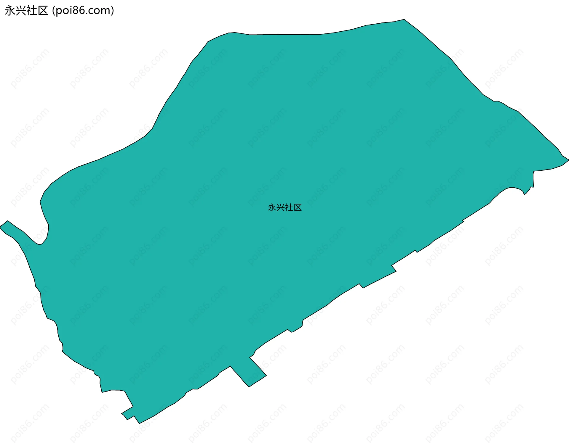 永兴社区边界地图