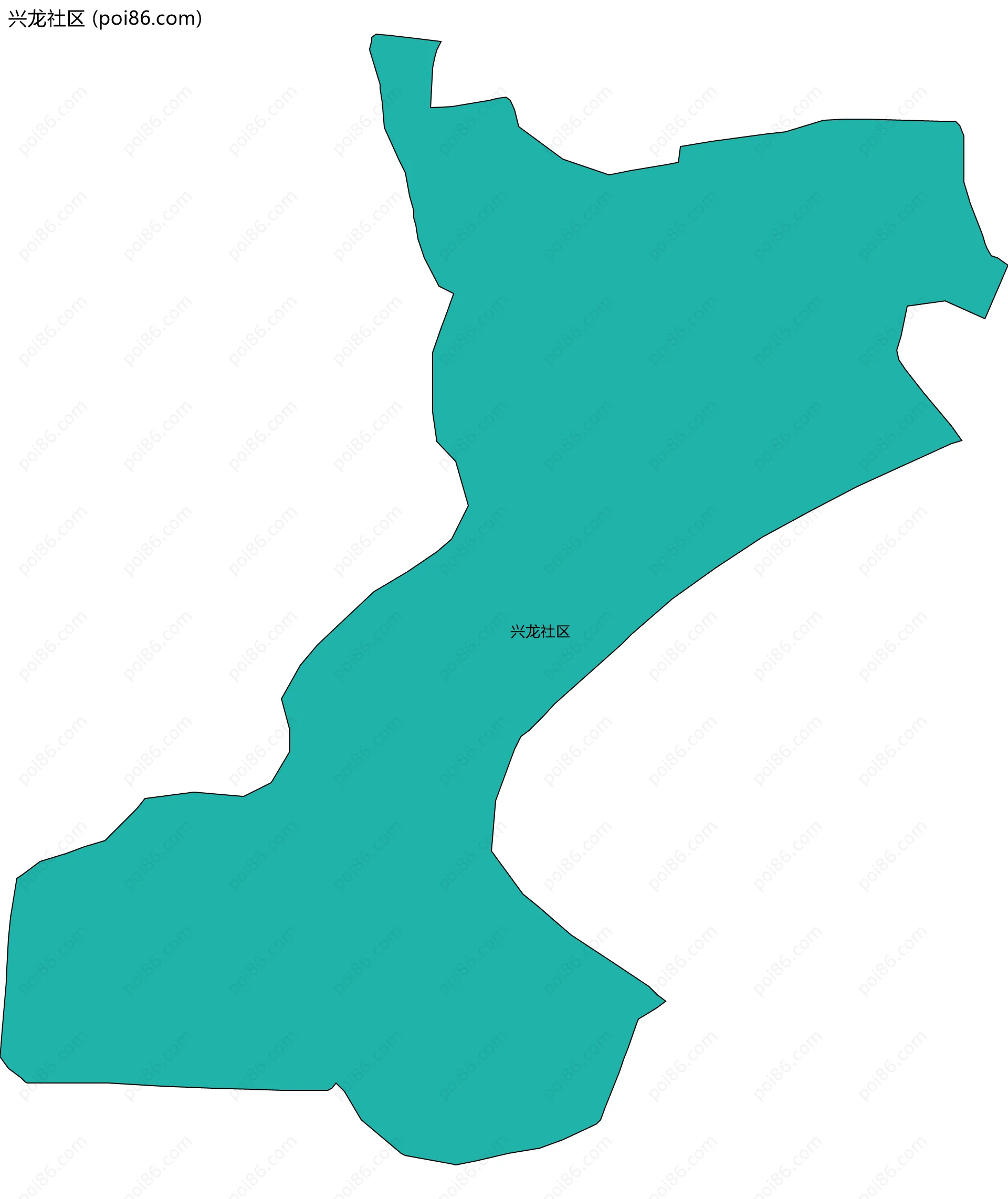 兴龙社区边界地图