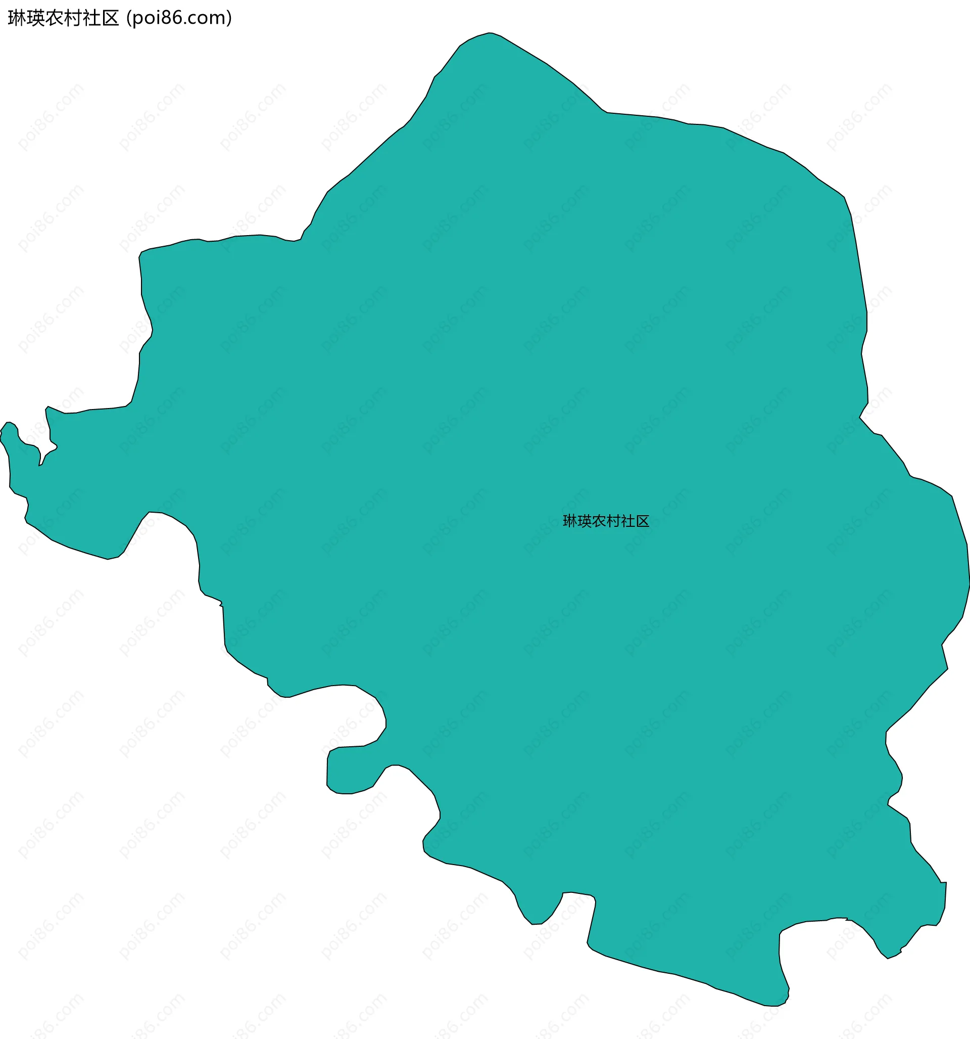 琳瑛农村社区边界地图