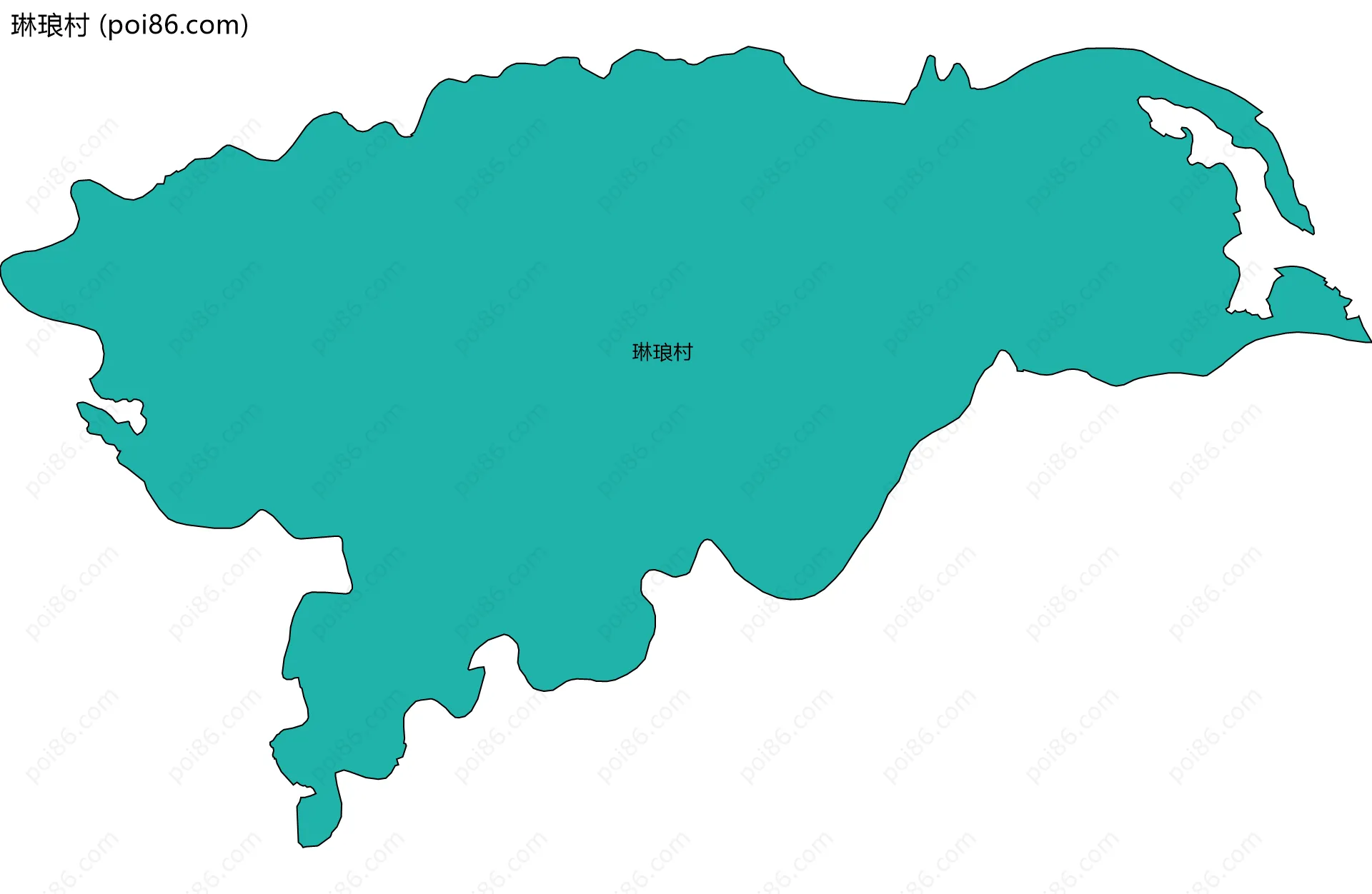 琳琅村边界地图