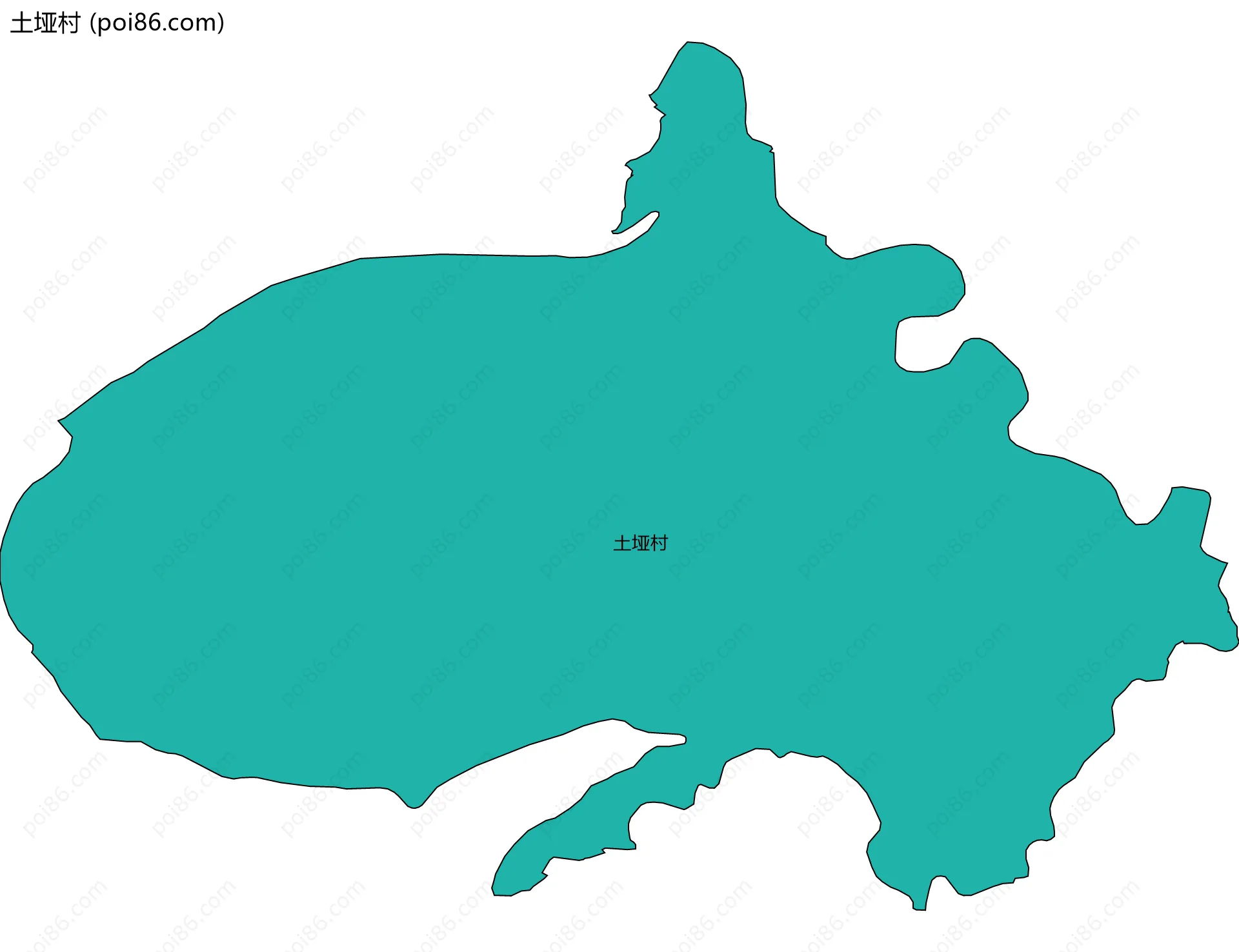 土垭村边界地图