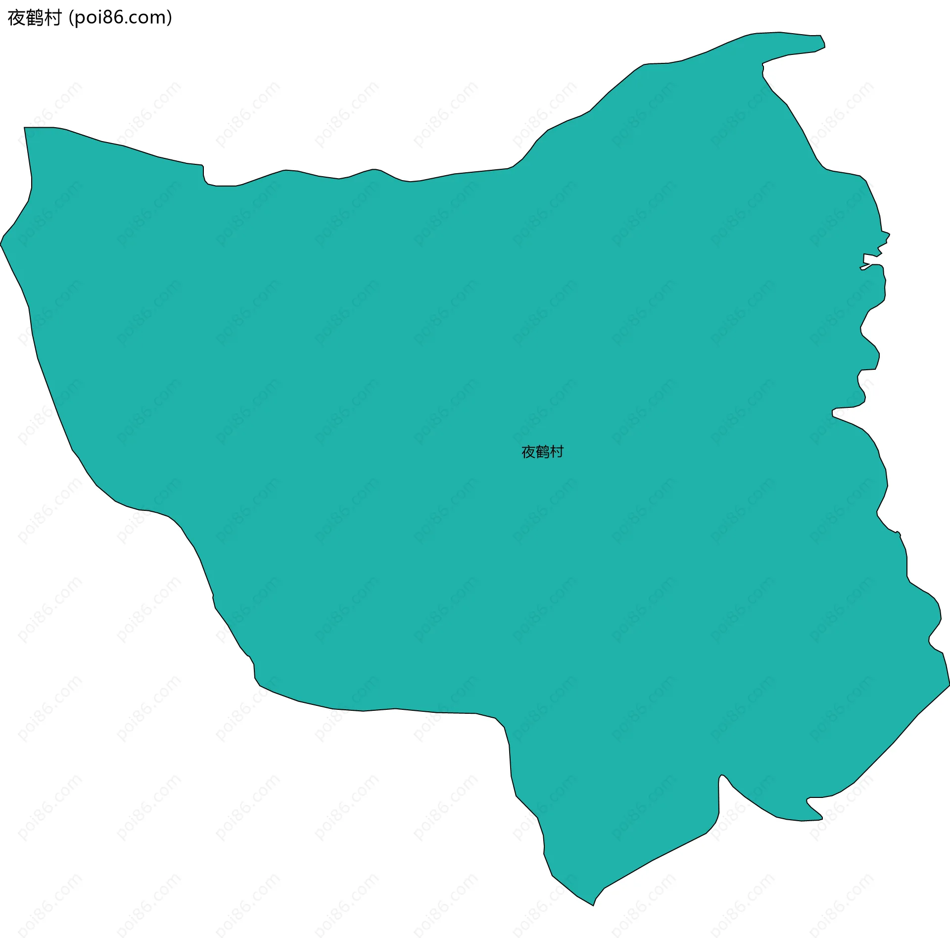 夜鹤村边界地图