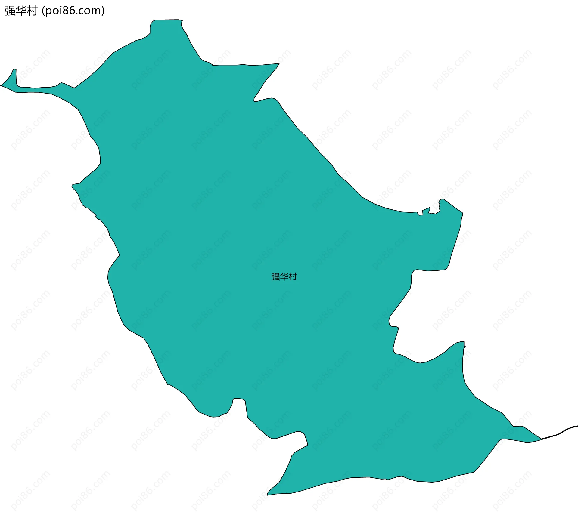 强华村边界地图