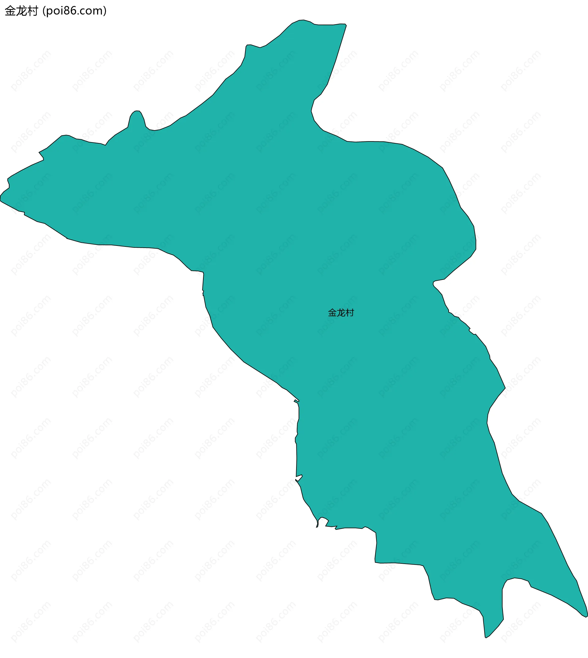 金龙村边界地图