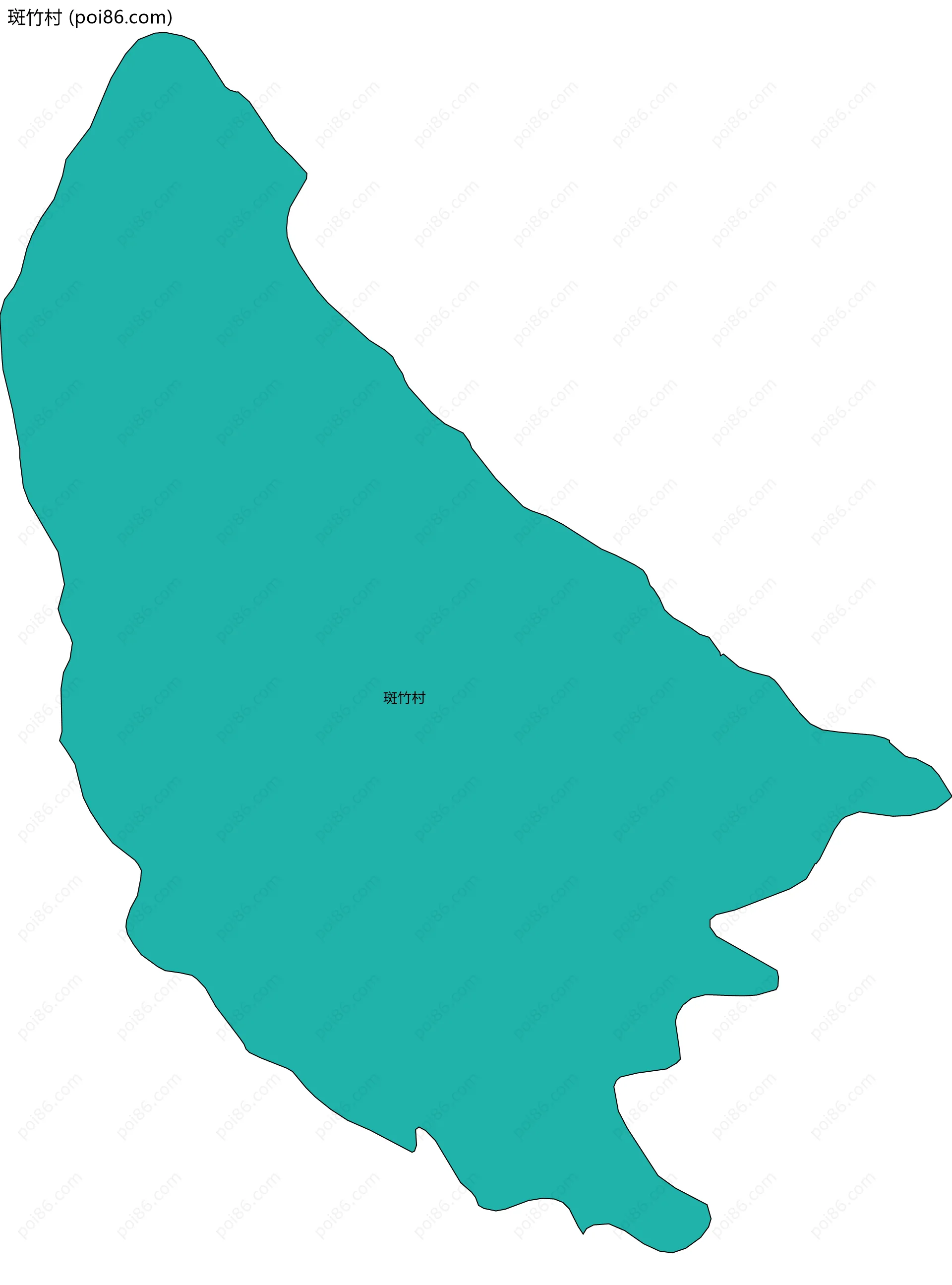 斑竹村边界地图