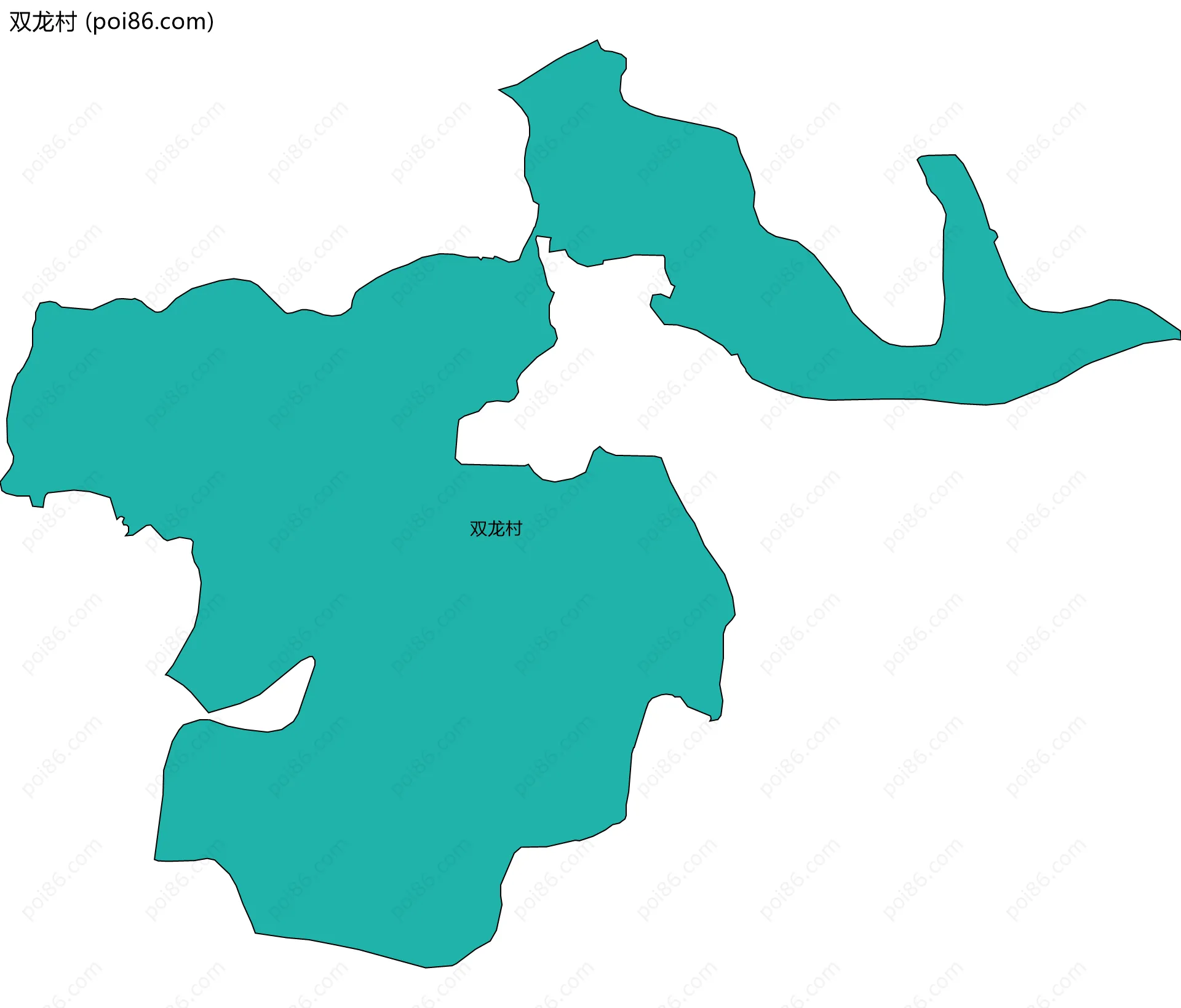 双龙村边界地图