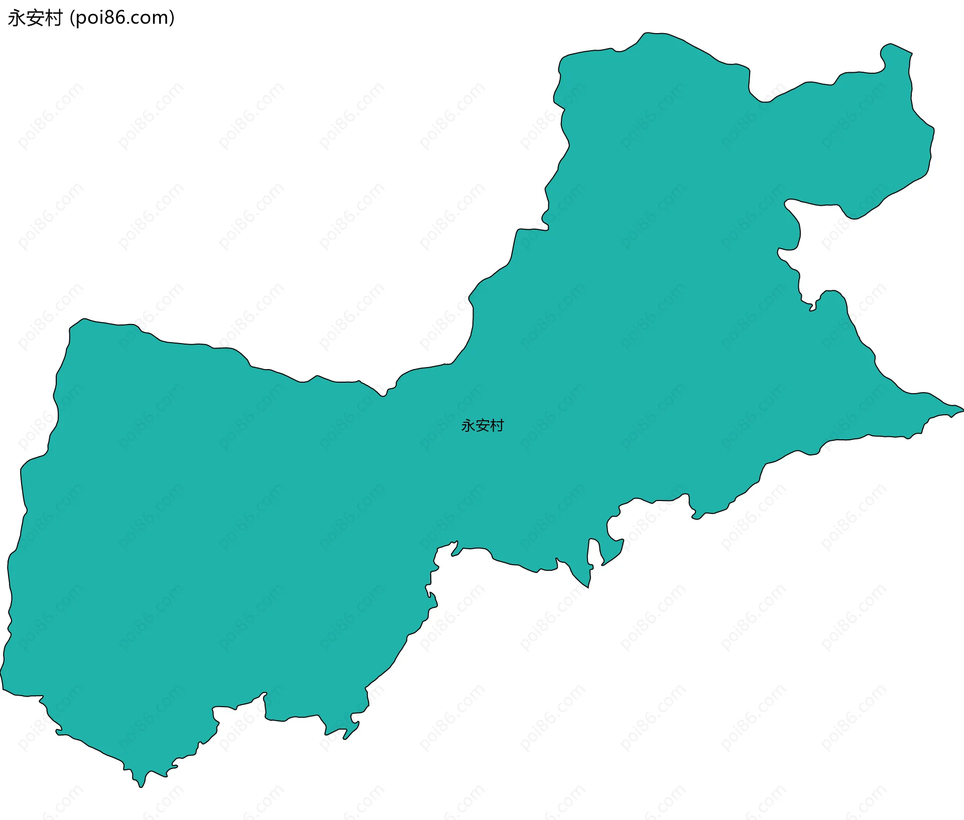 永安村边界地图