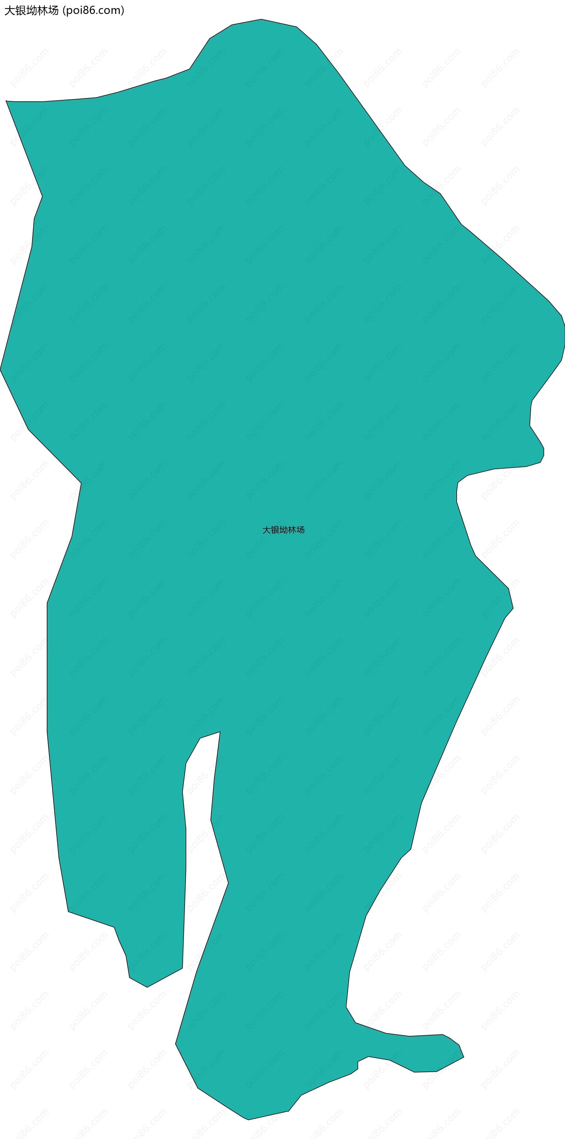 大银坳林场边界地图