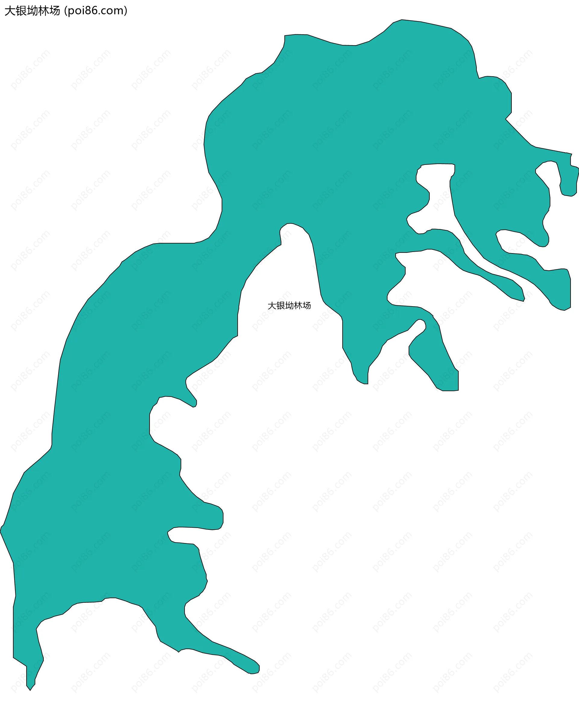 大银坳林场边界地图